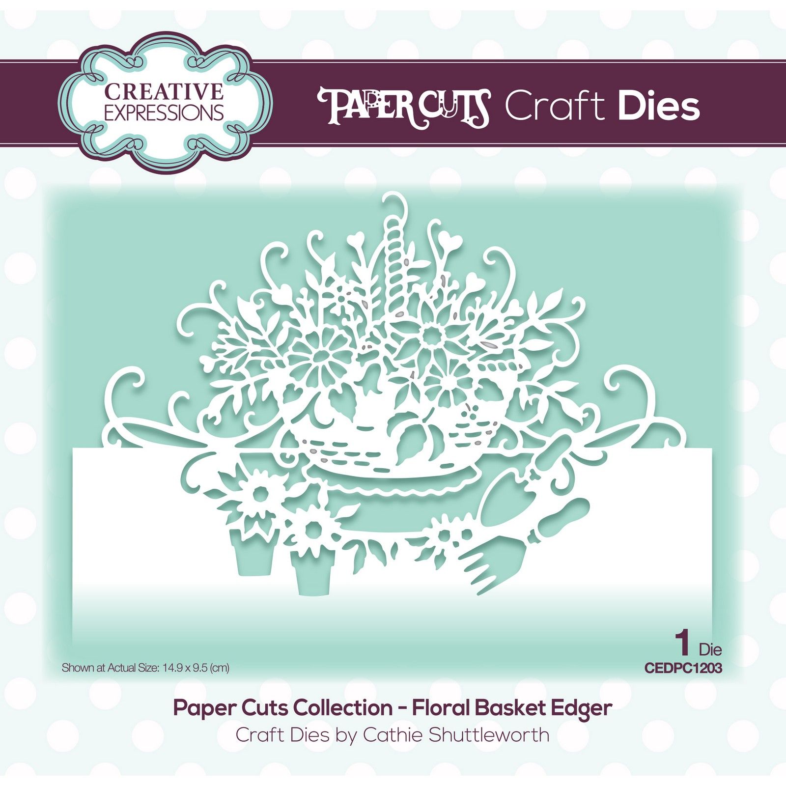 Paper Cuts • Craft Die Floral Basket Edger