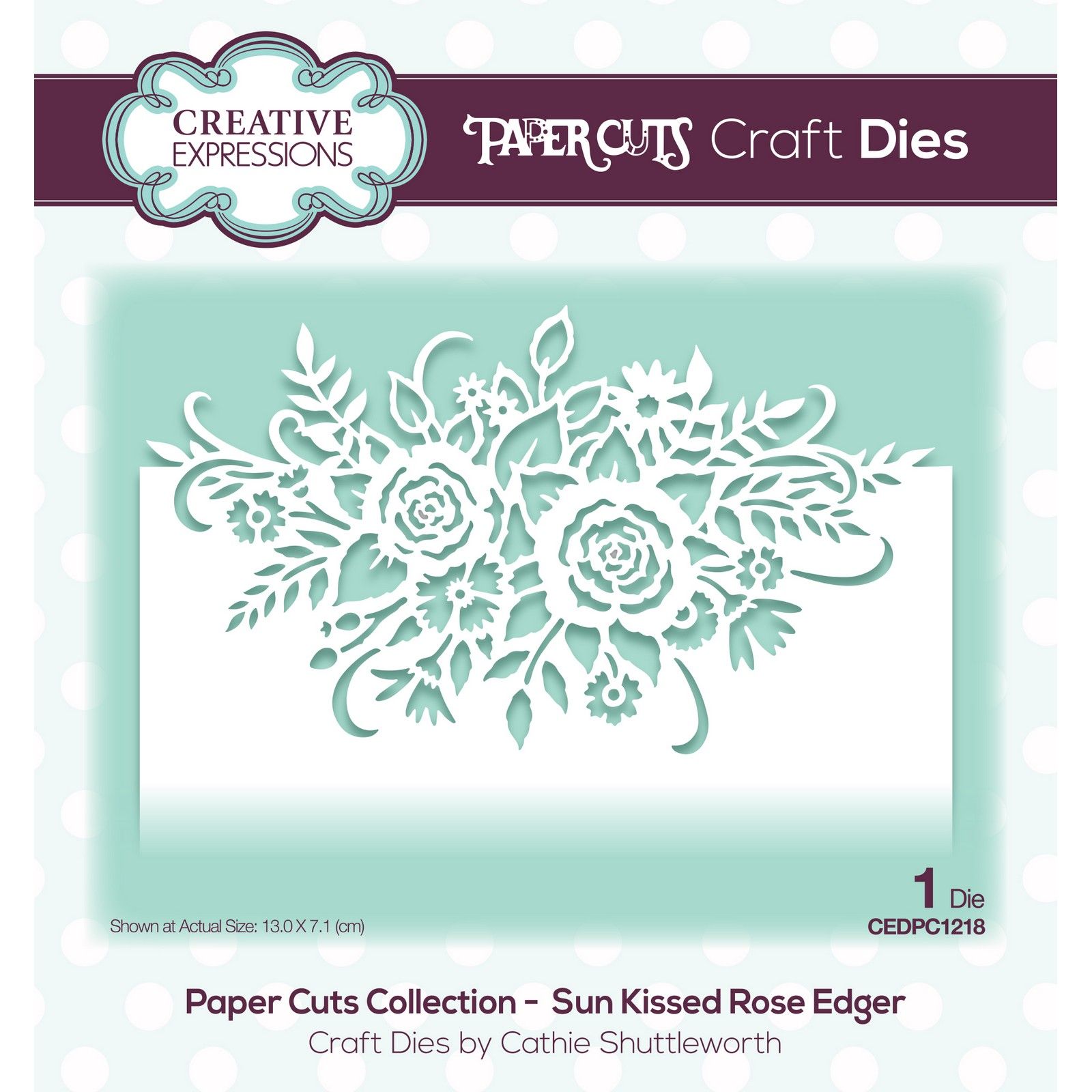 Paper Cuts • Craft Die Sun Kissed Rose Edger