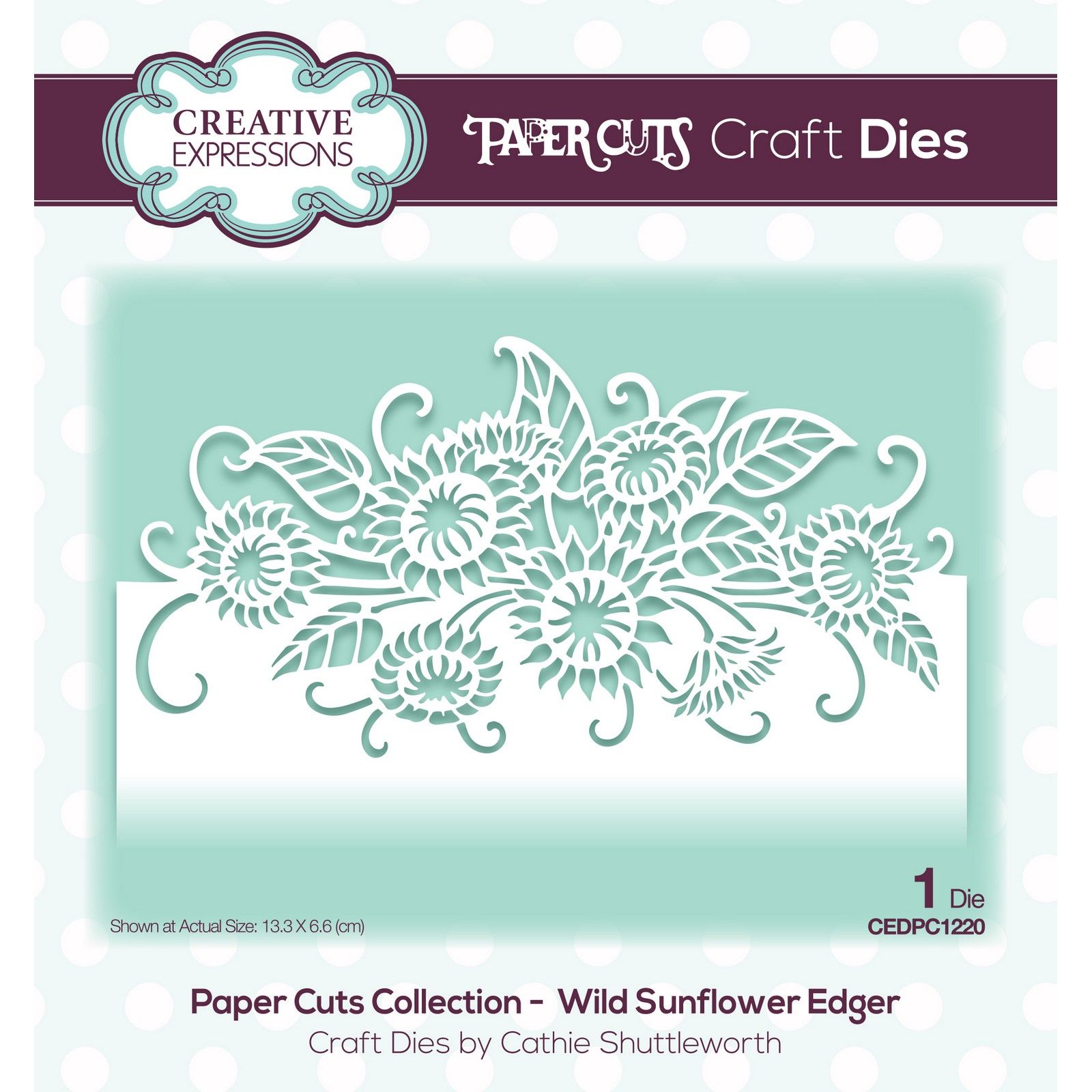 Paper Cuts •  Craft Die Wild Sunflower Edger