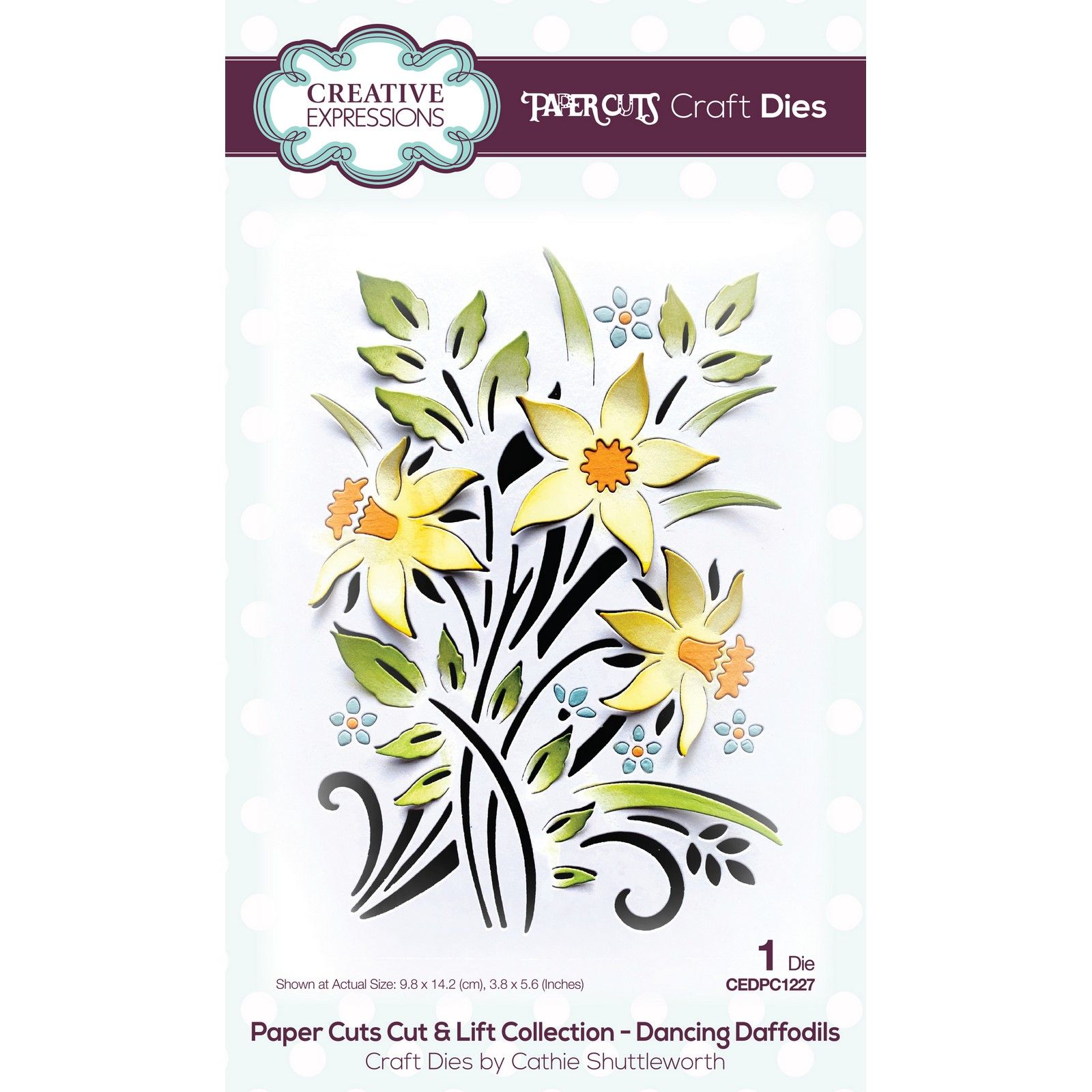 Paper Cuts • Cut & Lift Stanzschablone Dancing Daffodils