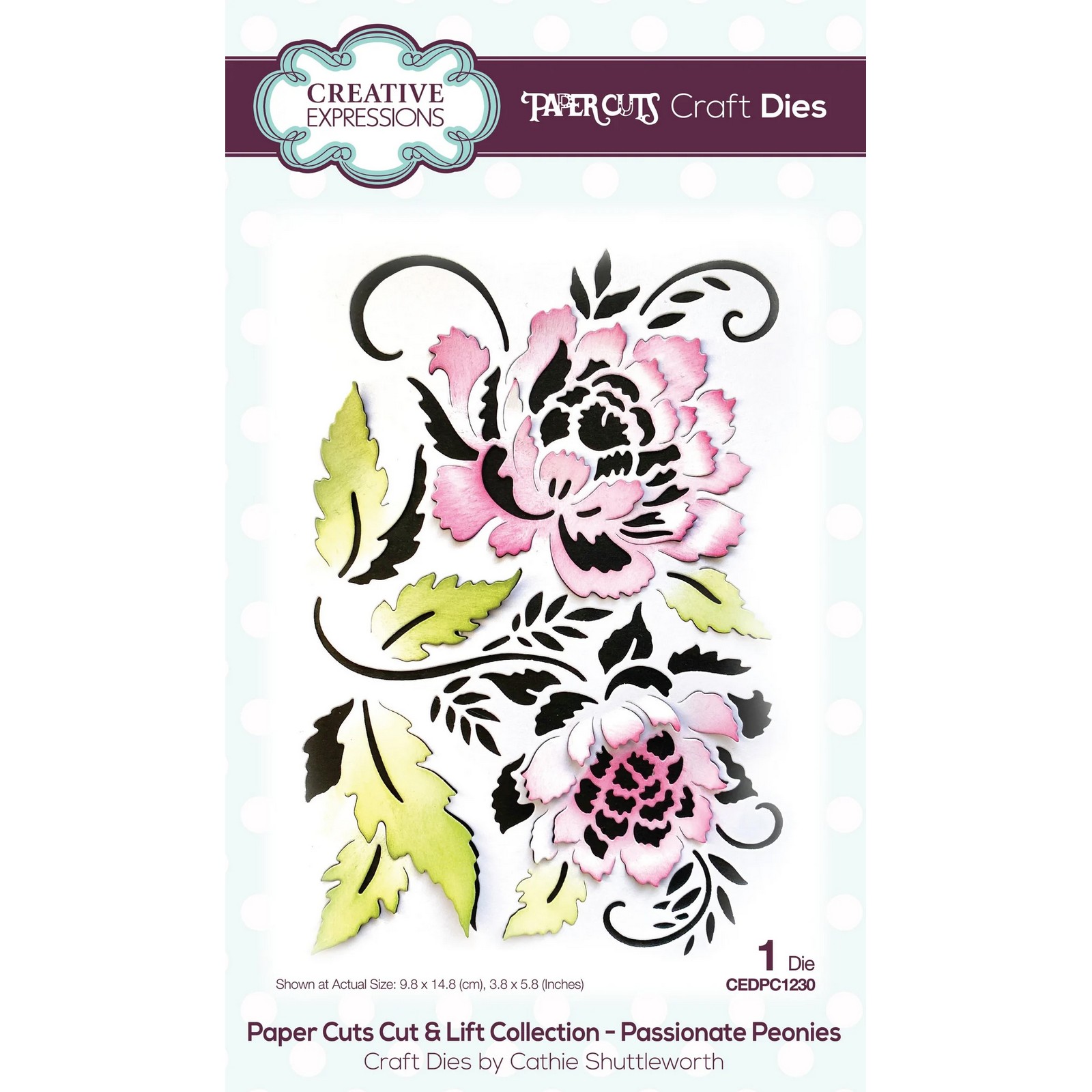 Paper Cuts • Cut & Lift Matrice de Découpe Passionate Peonies