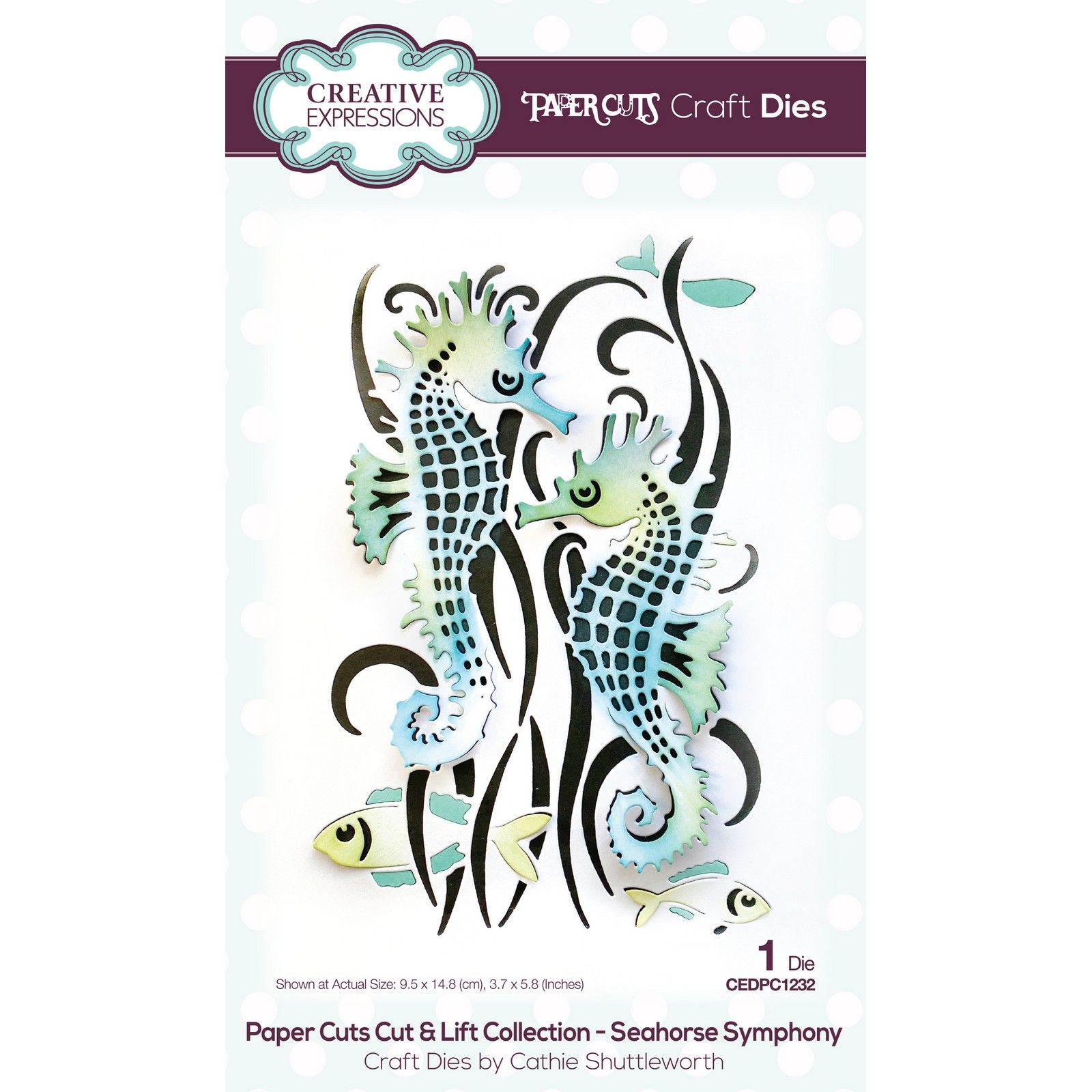 Paper Cuts • Cut & Lift Fustella da Taglio Seahorse Symphony