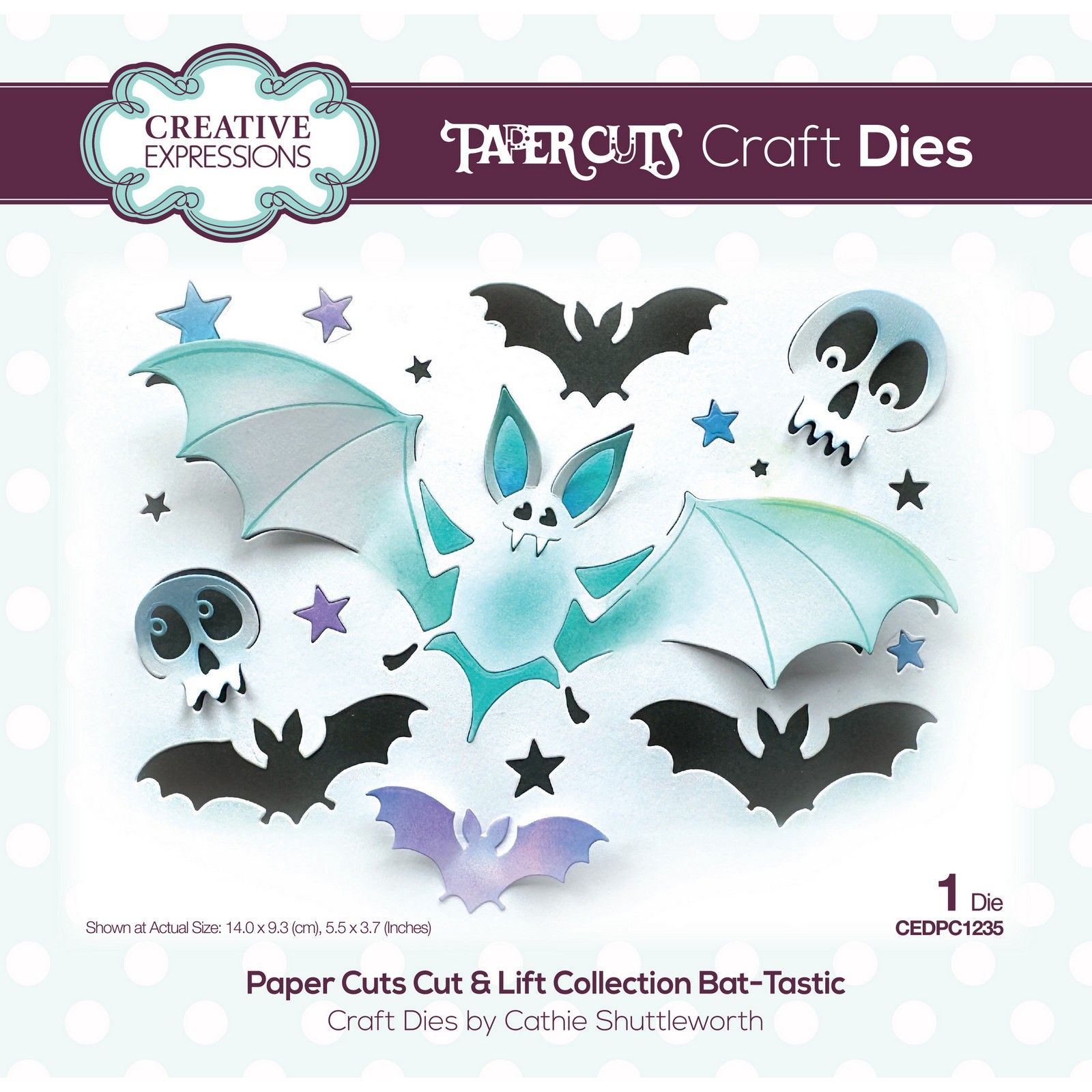 Paper Cuts • Cut & Lift Matrice de Découpe Bat-Tastic