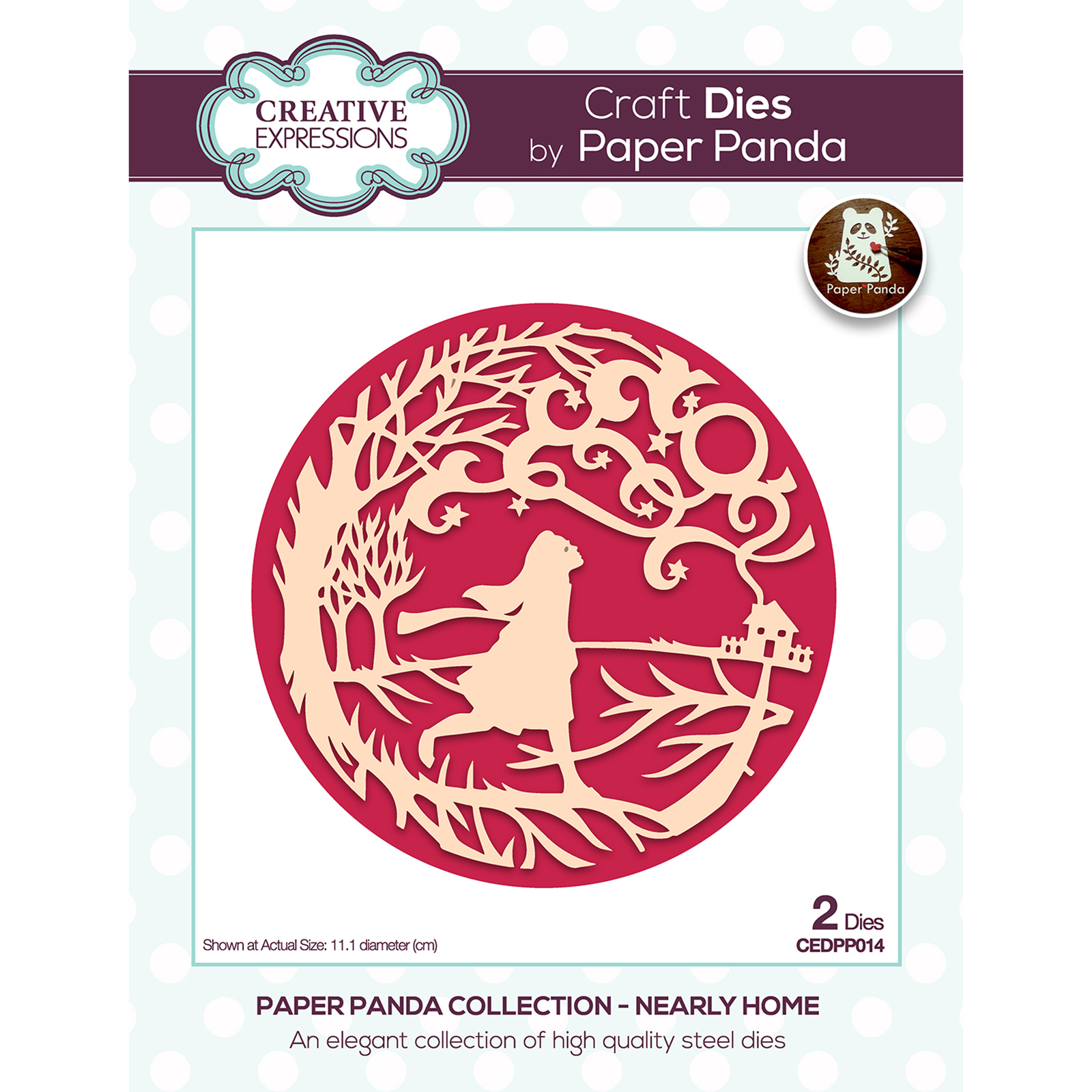 Creative Expressions • Paper panda circle craft die Nearly home