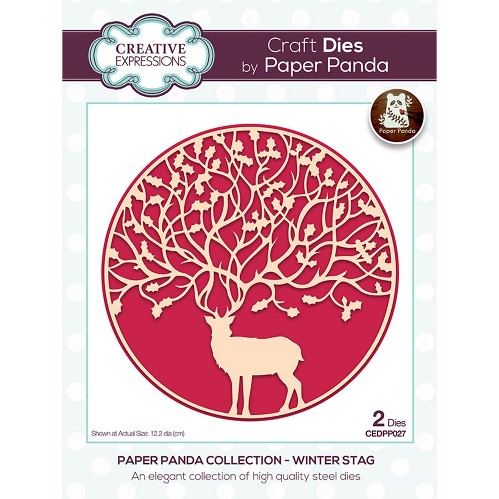 Creative Expressions • Paper panda snijmal Winter stag