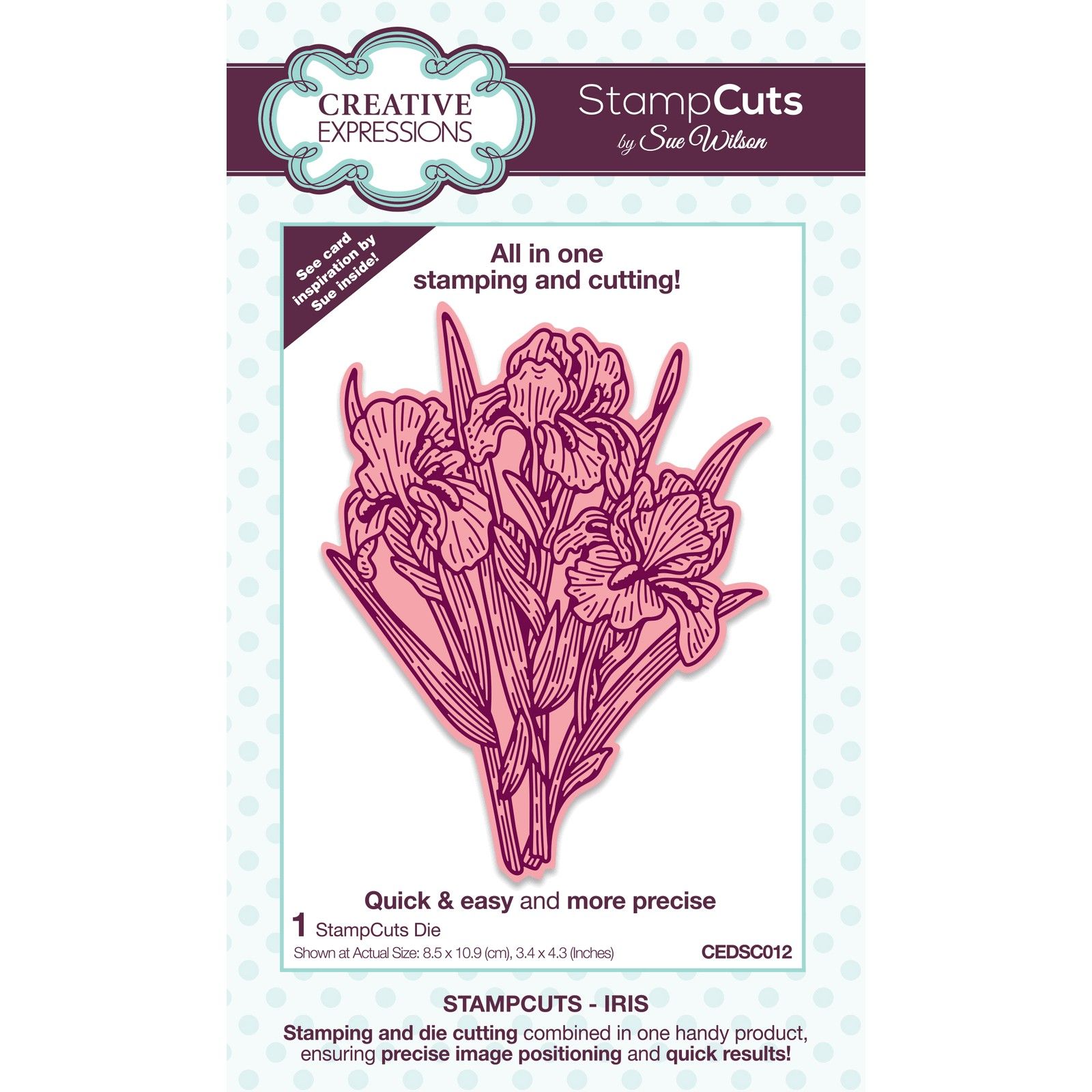 Creative Expressions • StampCuts Craft Die Iris