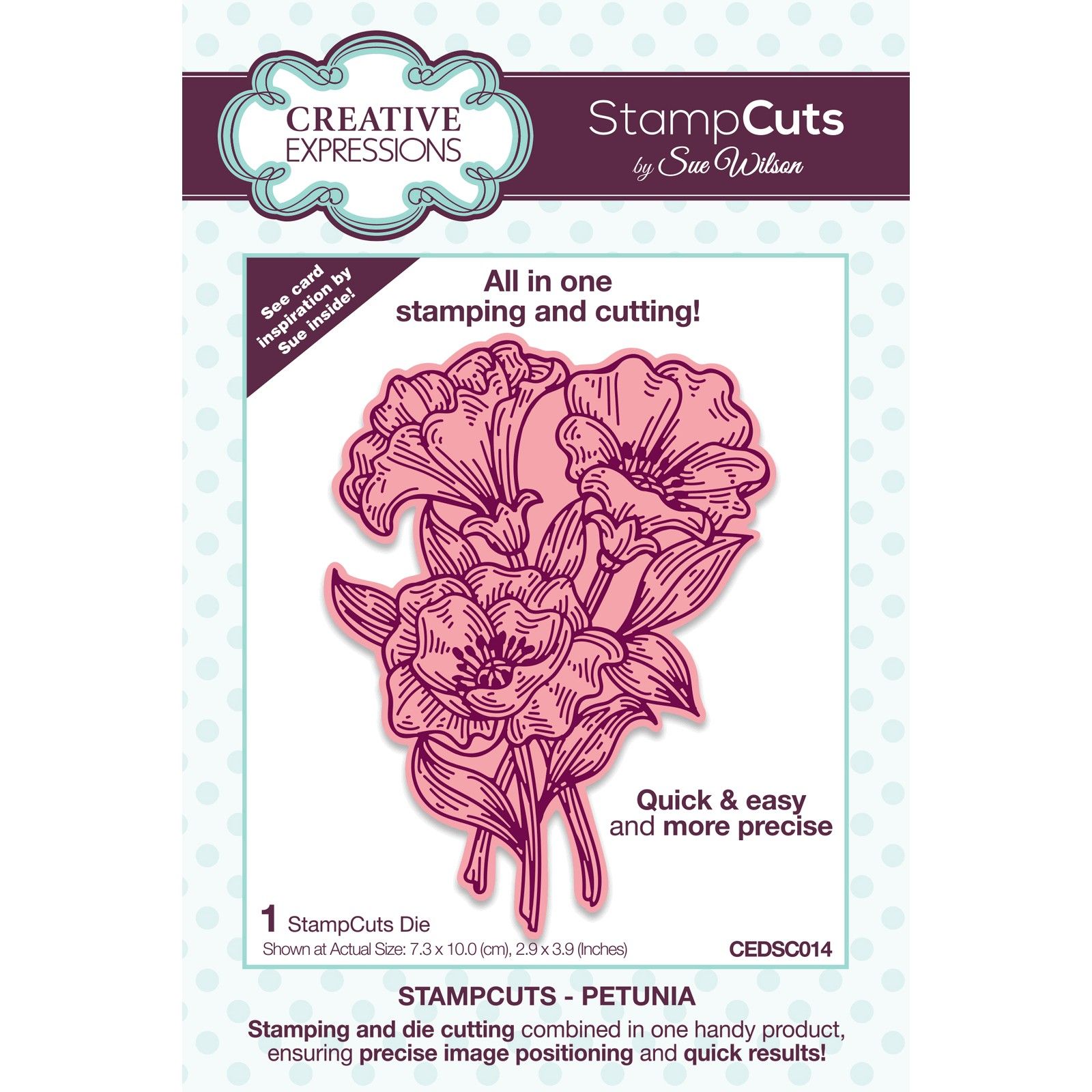 Creative Expressions • StampCuts Craft Die Petunia