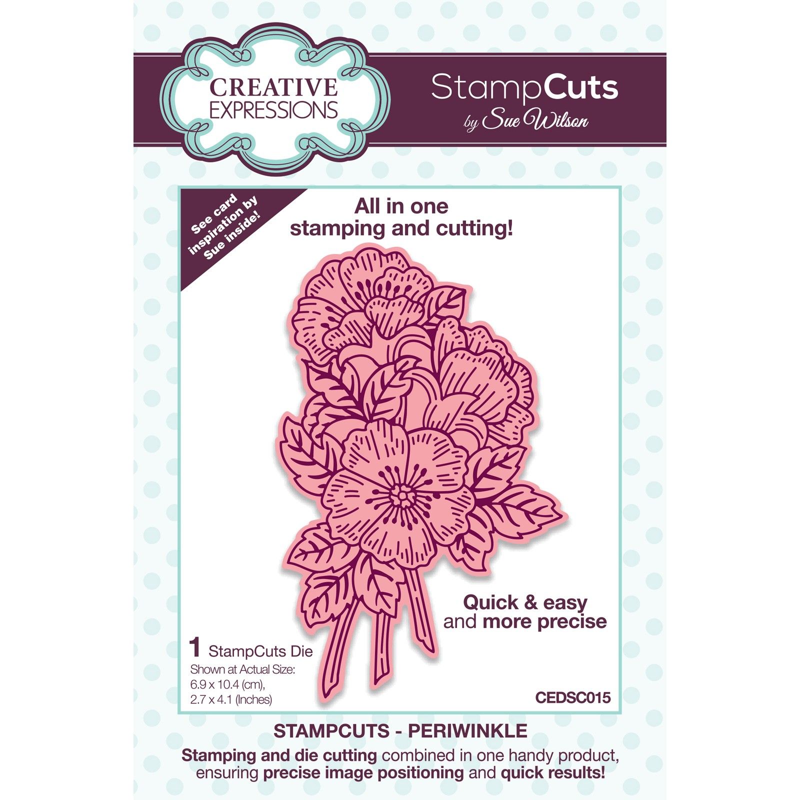 Creative Expressions • StampCuts Craft Die Periwinkle