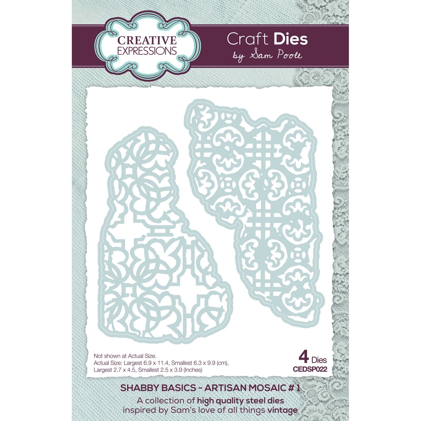 Creative Expressions • Shabby Basics Craft Die Artisan Mosaic #1