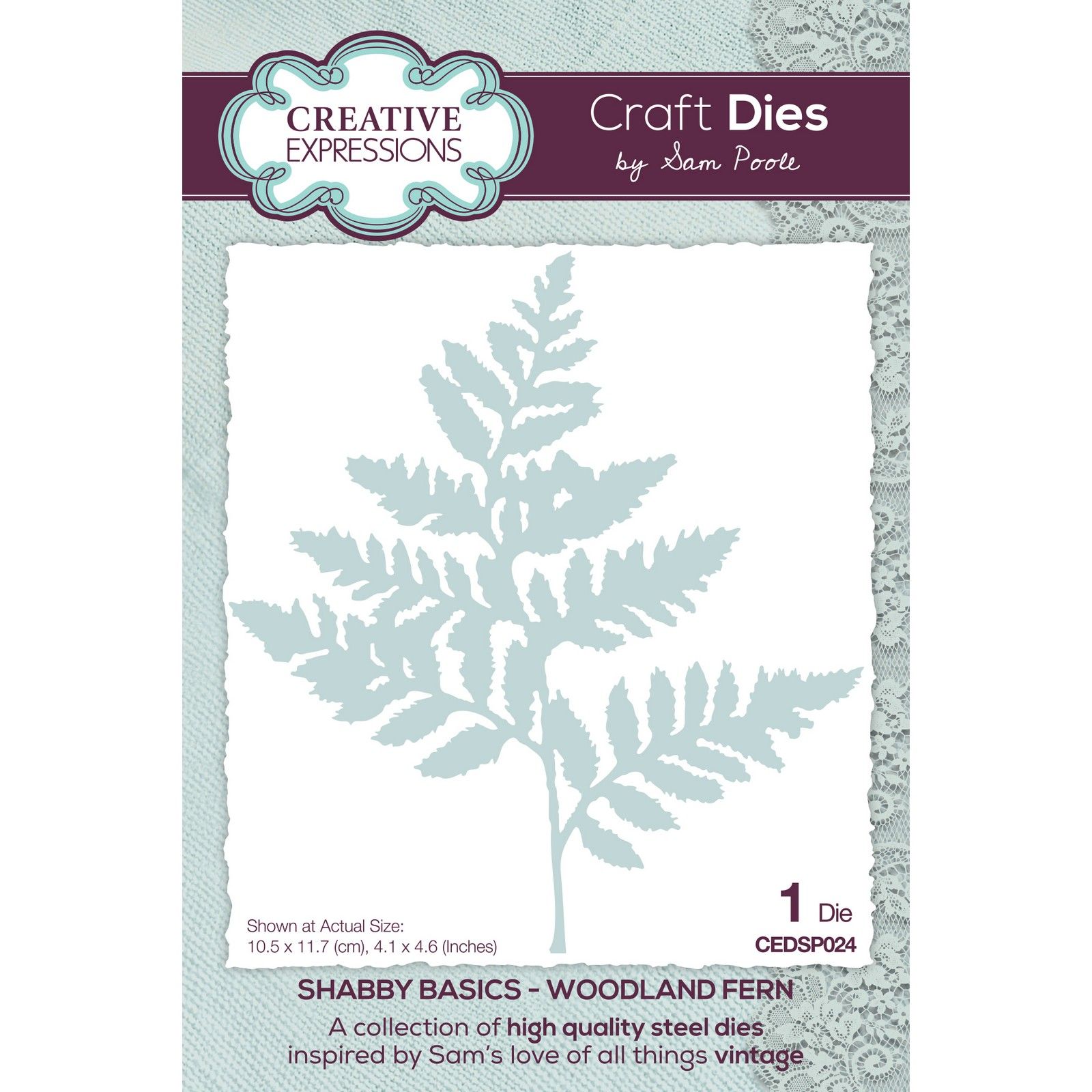 Creative Expressions • Shabby Basics Craft Die Woodland Fern