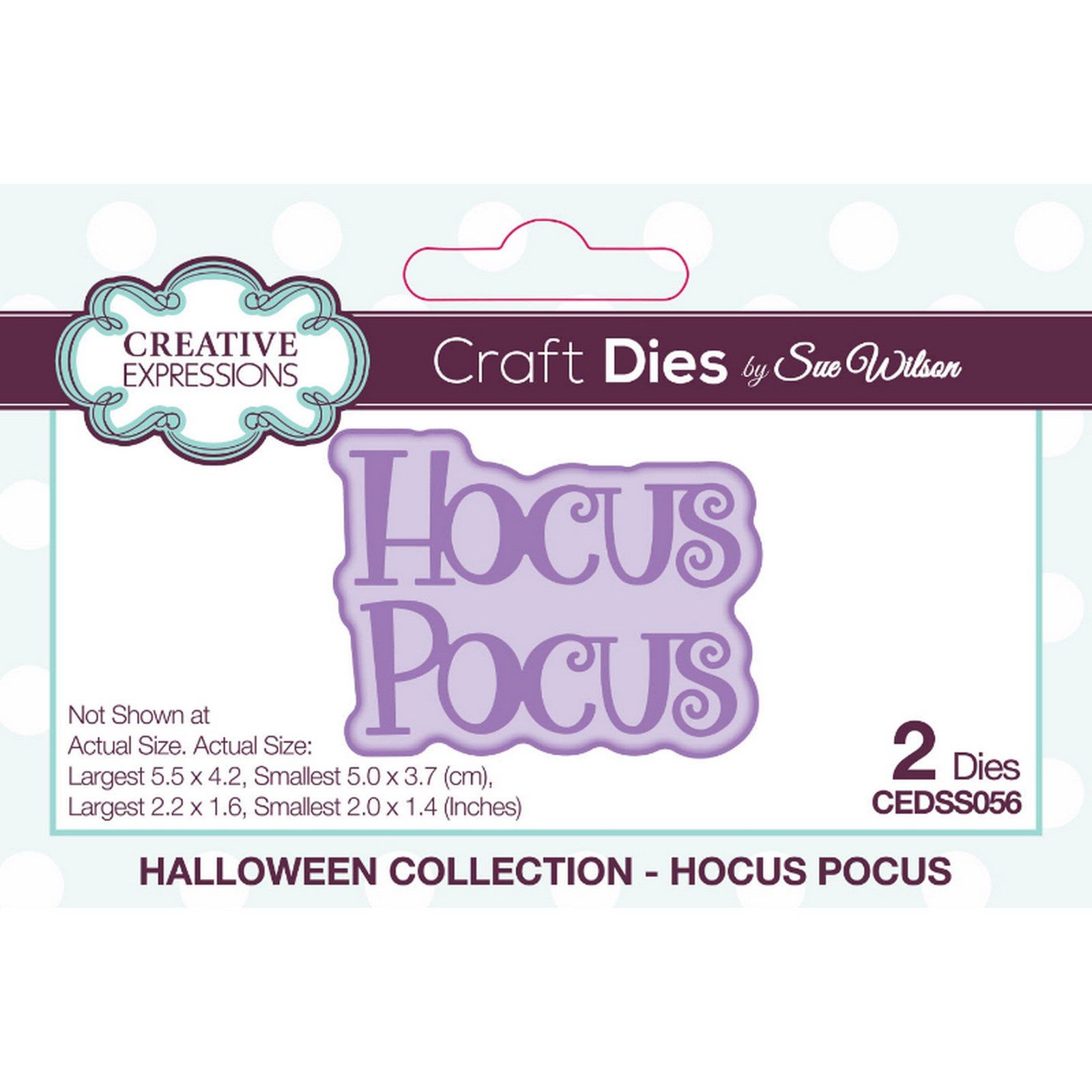 Creative Expressions • Craft Die Halloween Shadowed Sentiments Hocus Pocus 