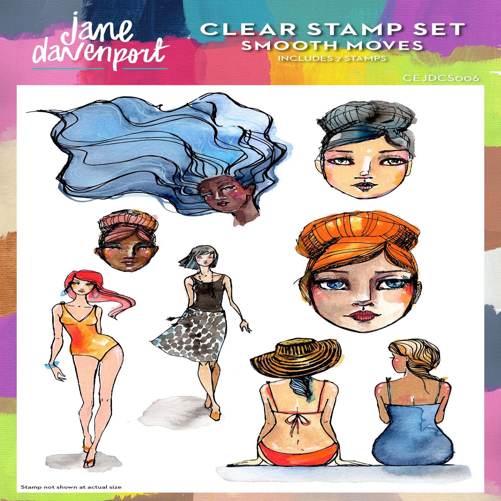 Creative Expressions • Clear Stamp Set Smooth Moves