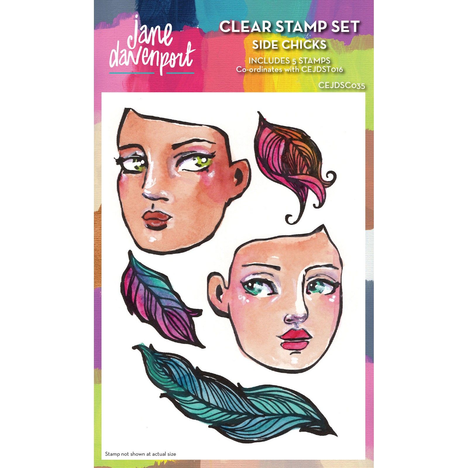 Creative Expressions • Jane Davenport Clear Stamp Set SideChick