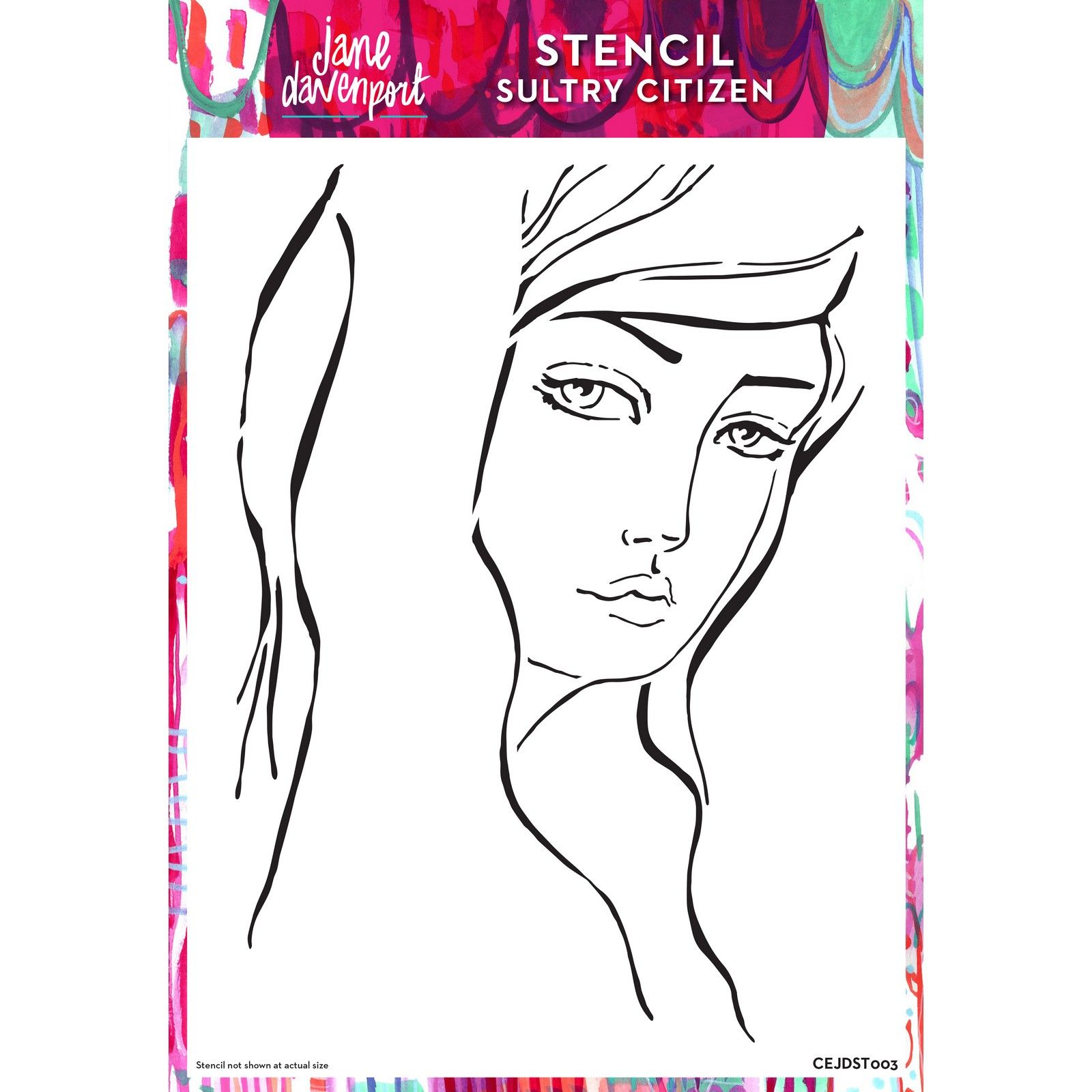 Creative Expressions • Stencil Sultry Citizen 30,5x20,8cm