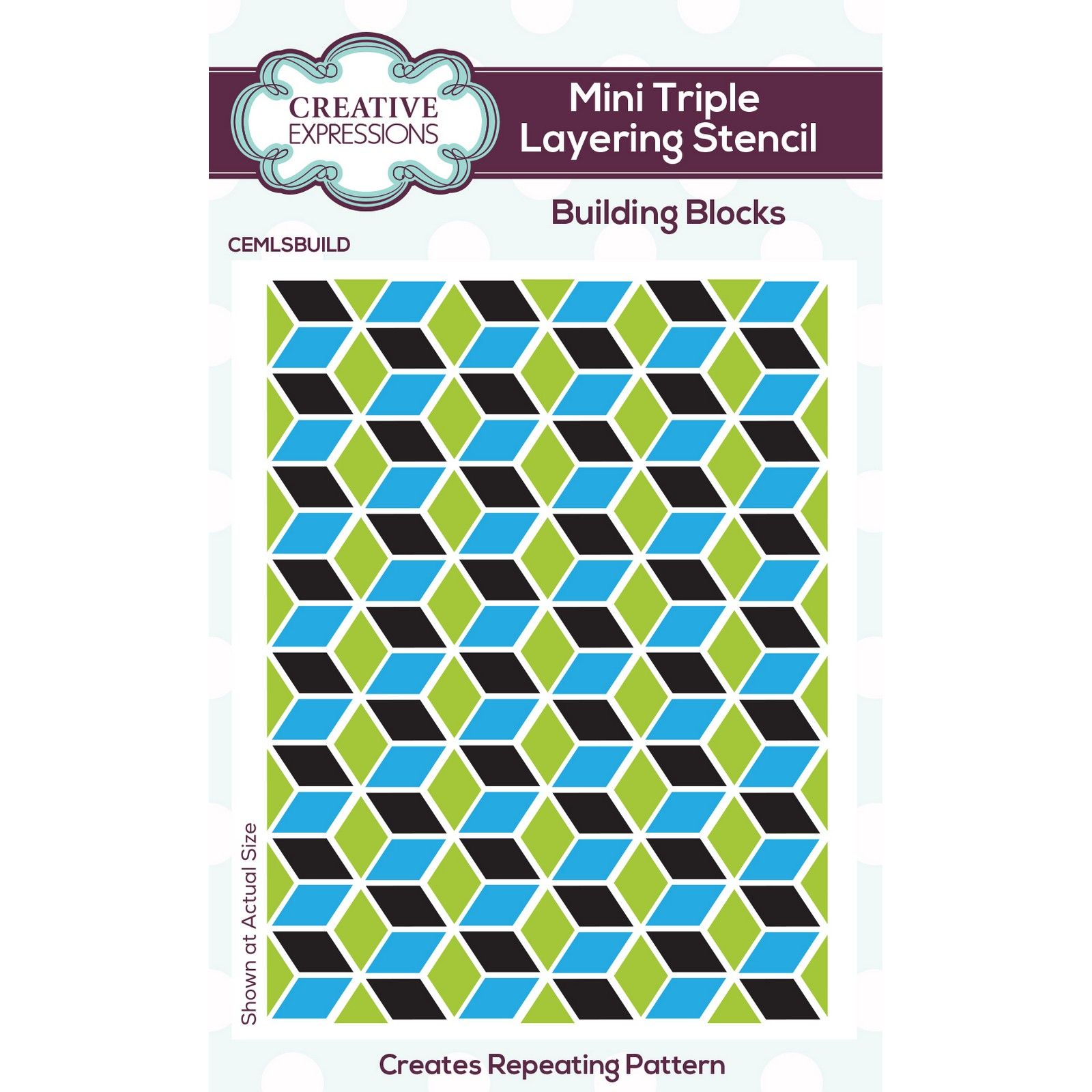 Creative Expressions • Mini Triple Layering Stencil Building Blocks 3stuks