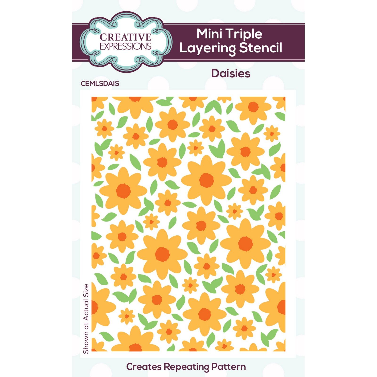 Creative Expressions • Mini Triple Layering Pochoir Daisies 3pièces