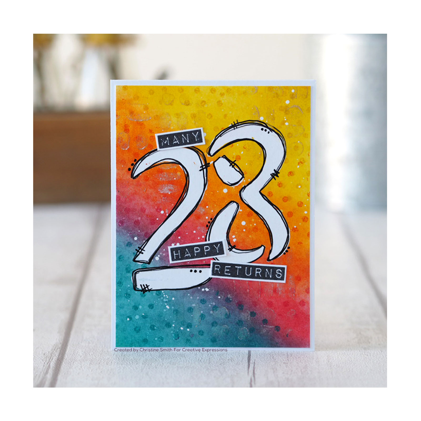 Creative Expressions - Mini Stencil - Number - 8