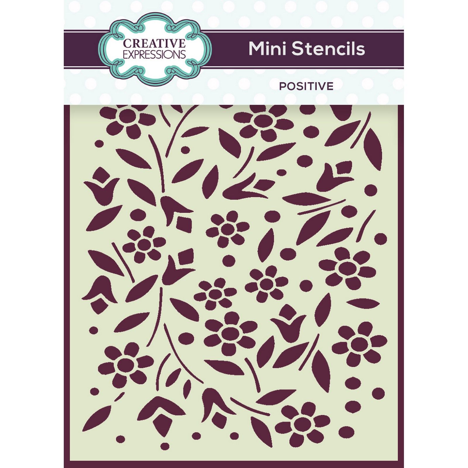 Creative Expressions • Mini Schablone Positive