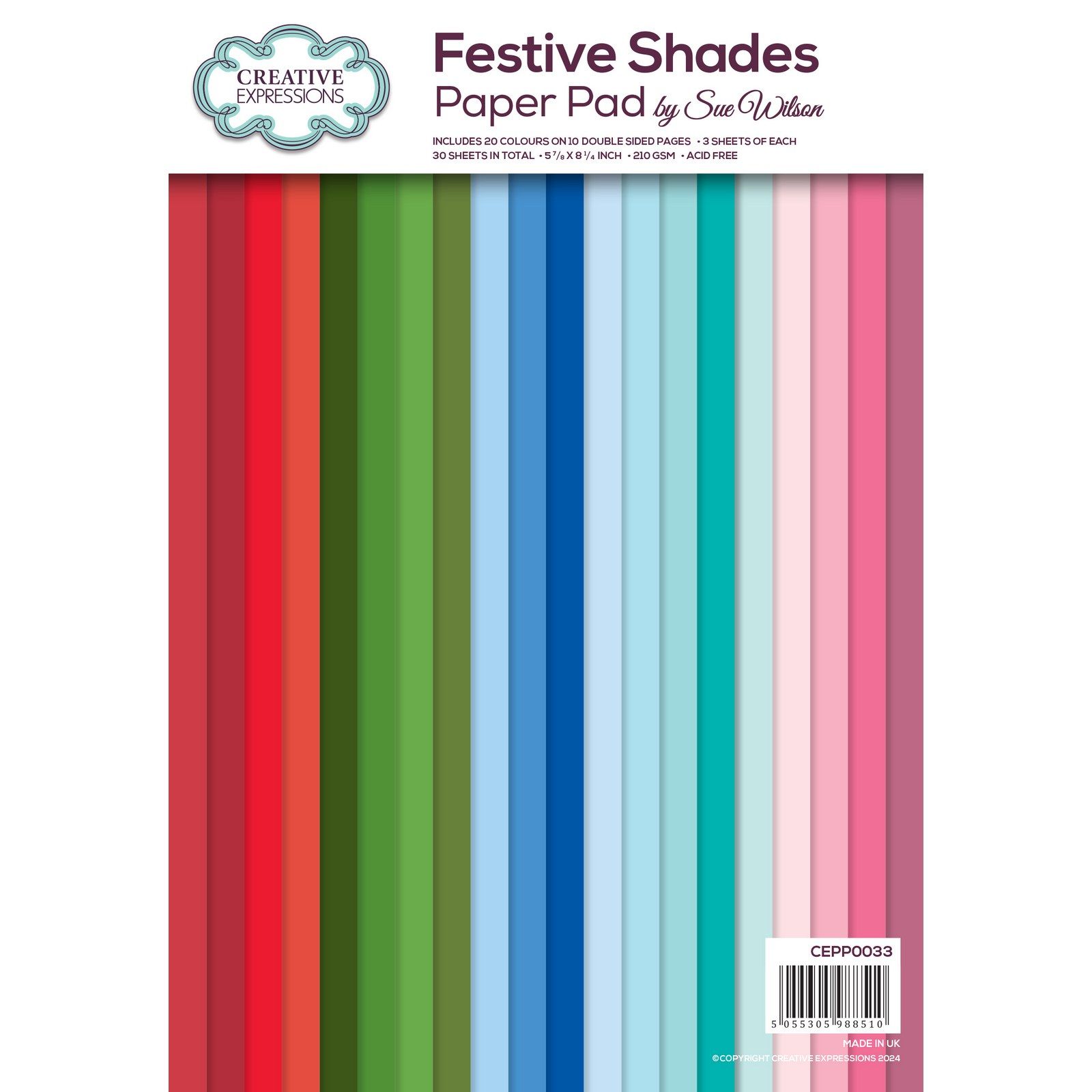 Creative Expressions • Paper Pad Festive Shades