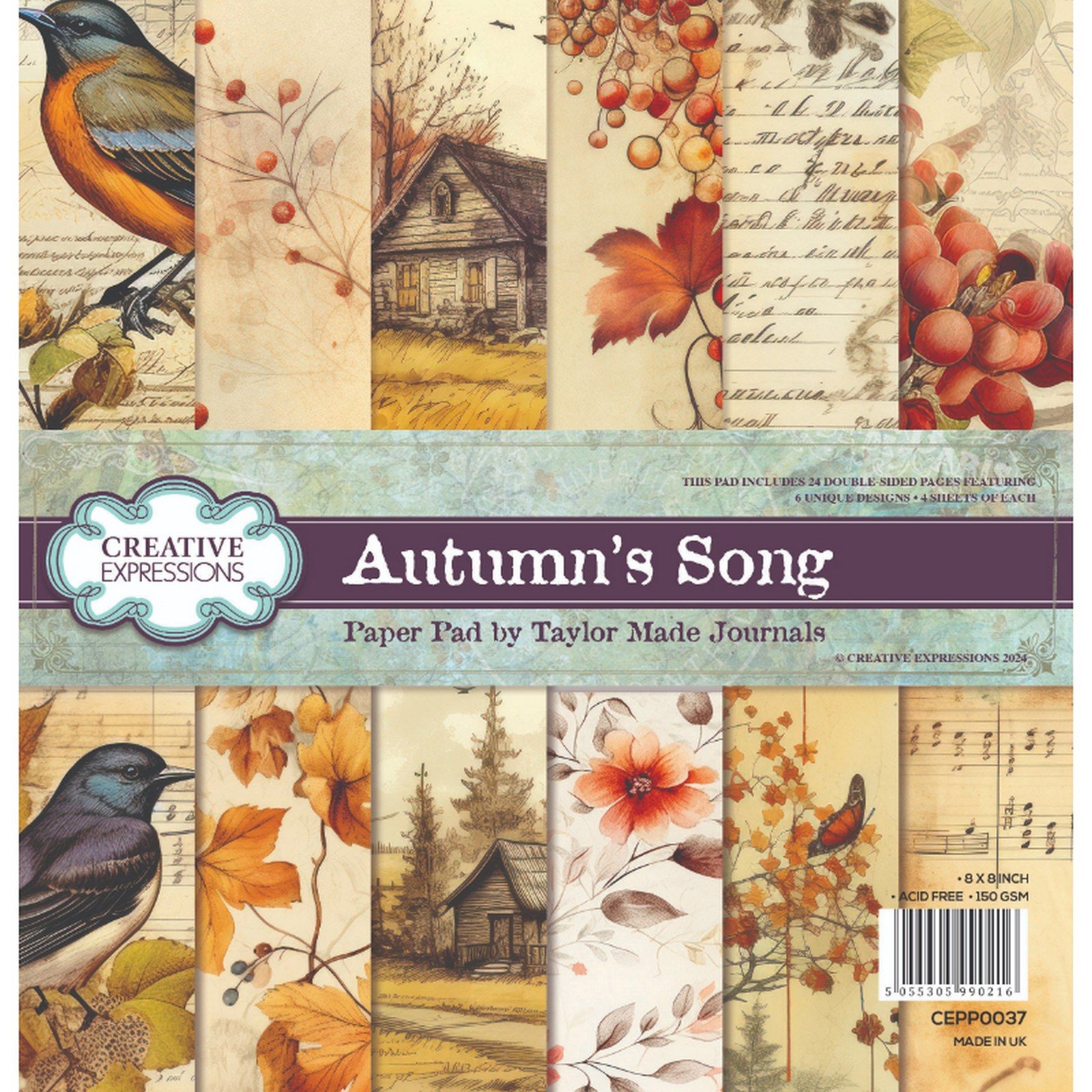 Creative Expressions • Taylor Made Journals Paper Pad Autumn Song