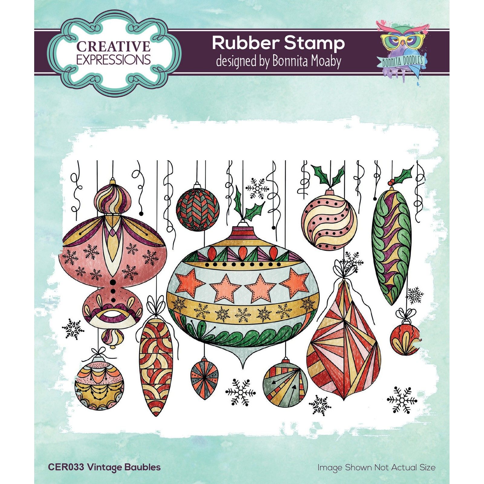 Creative Expressions • Rubber Stamp Vintage Baubles