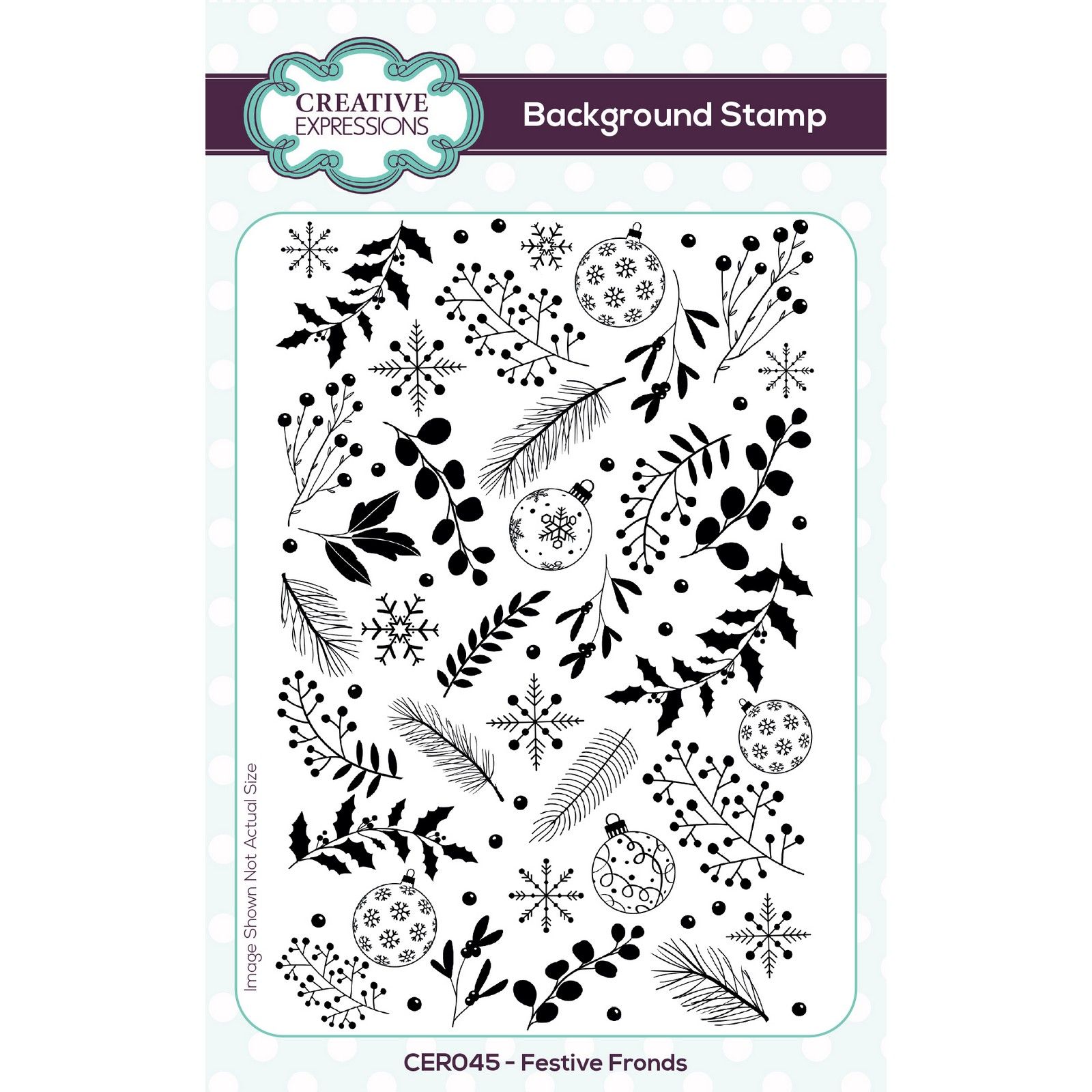 Creative Expressions • Background Stamp Festive Fronds