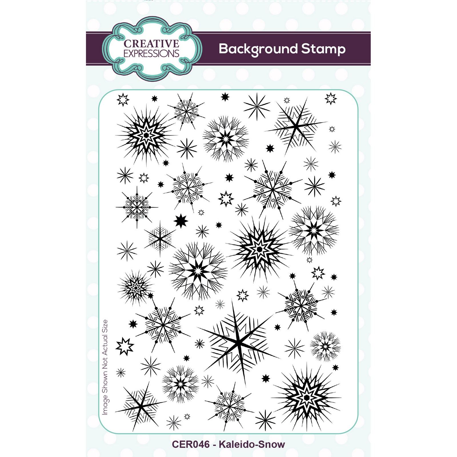 Creative Expressions • Background Stamp Kaleido-Snow