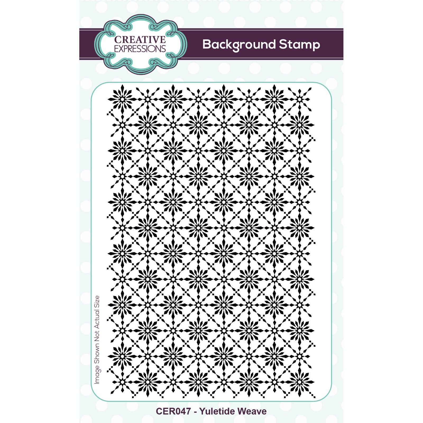 Creative Expressions • Background Stamp Yuletide Weave