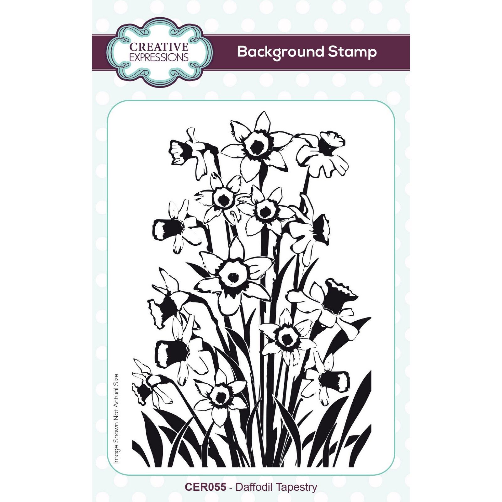 Creative Expressions • Pre Cut Rubber Stamp Daffodil Tapestry 10,2x15,2cm