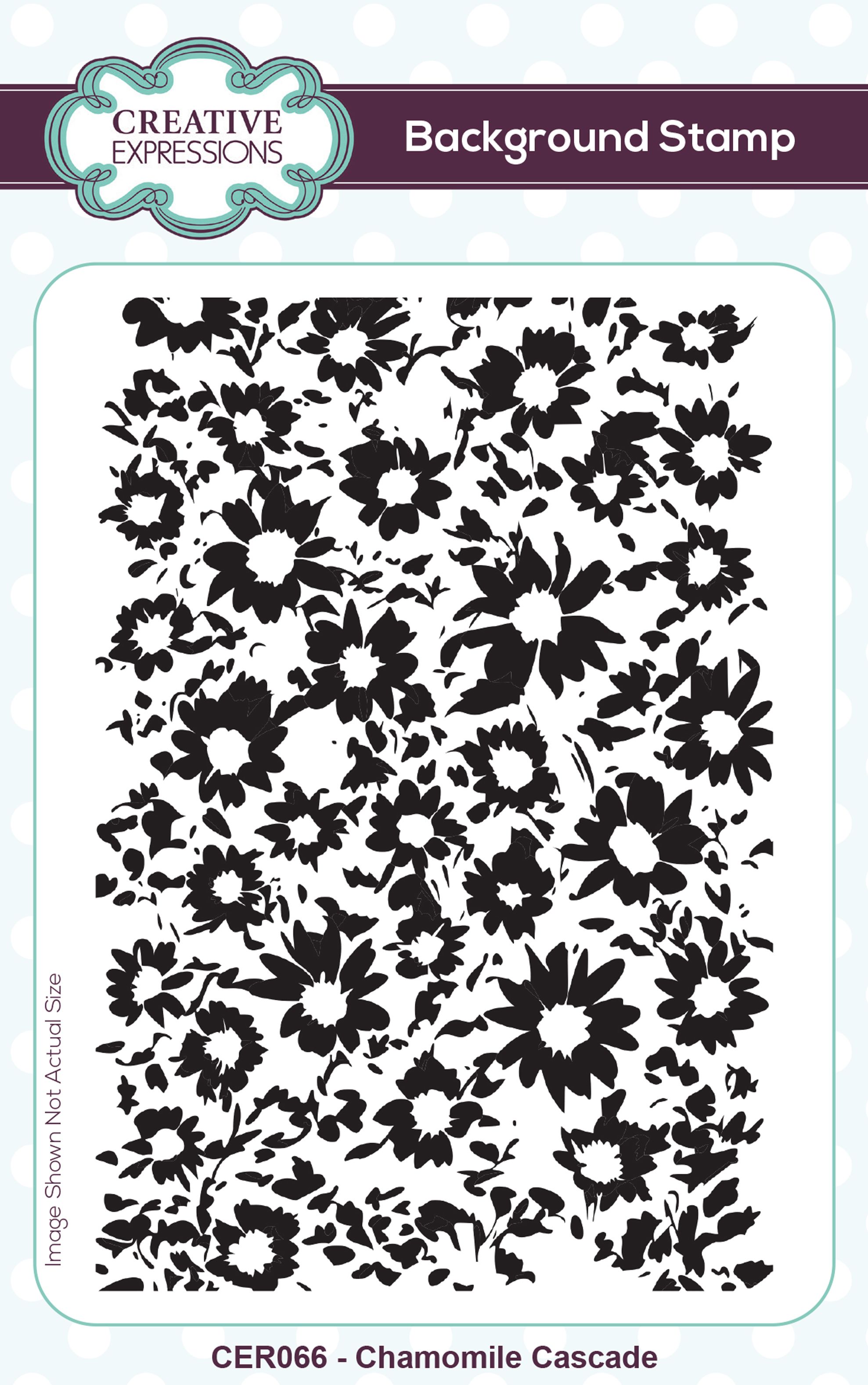 Creative Expressions • Chamomile Cascade Pre-Cut Rubber Stamp 