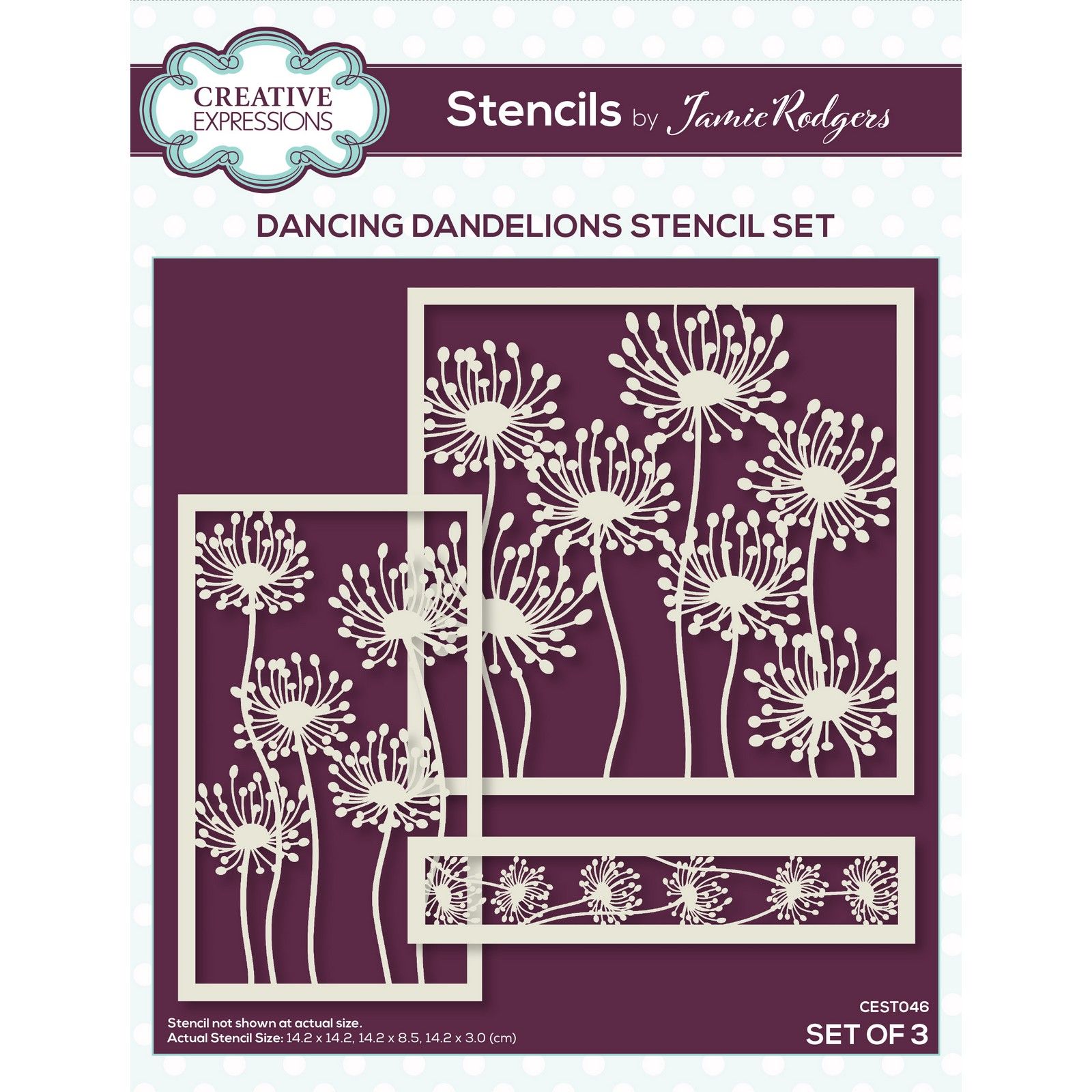 Creative Expressions • Stencil set Dancing dandelions