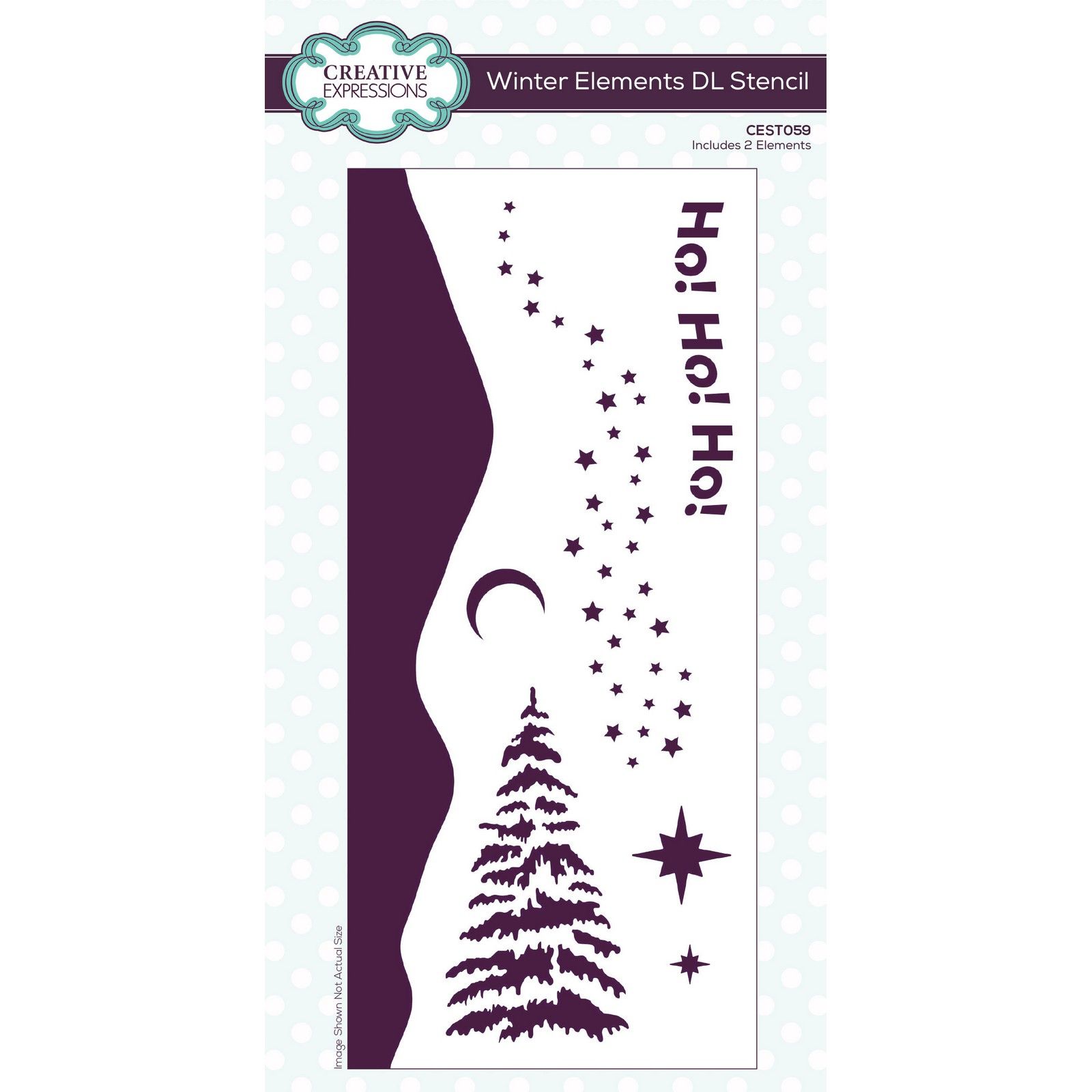 Creative Expressions • Stencil Winter elements