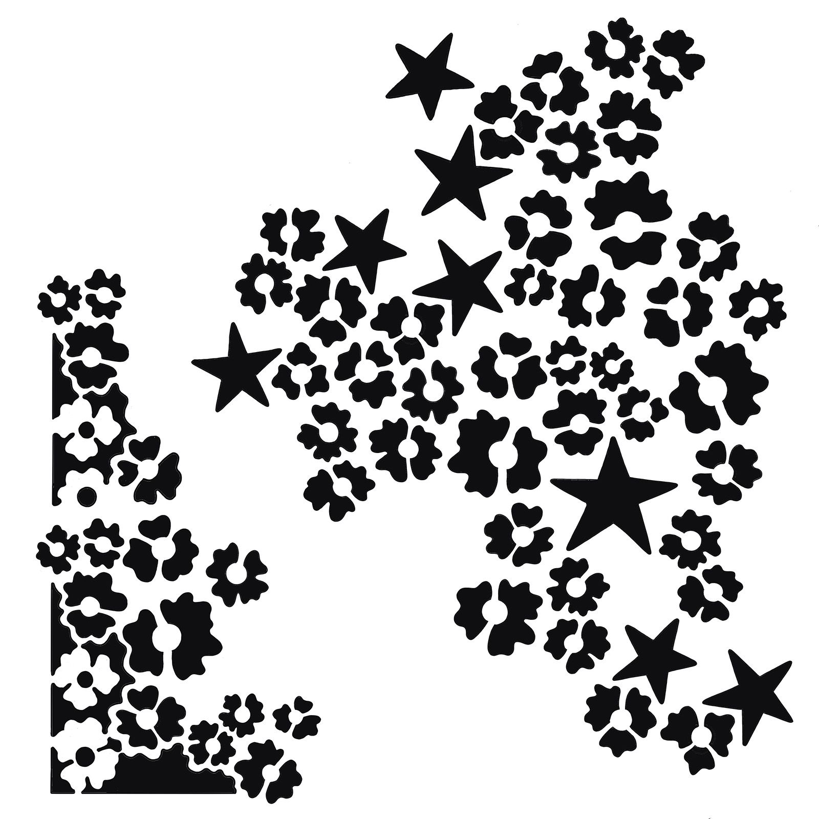 Creative Expressions • Stencil Star Flower