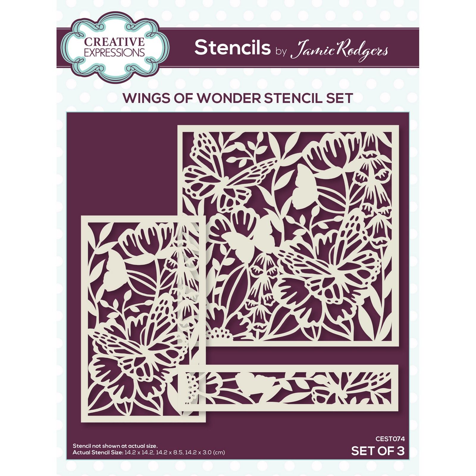 Creative Expressions • Stencil Set Wings of Wonder