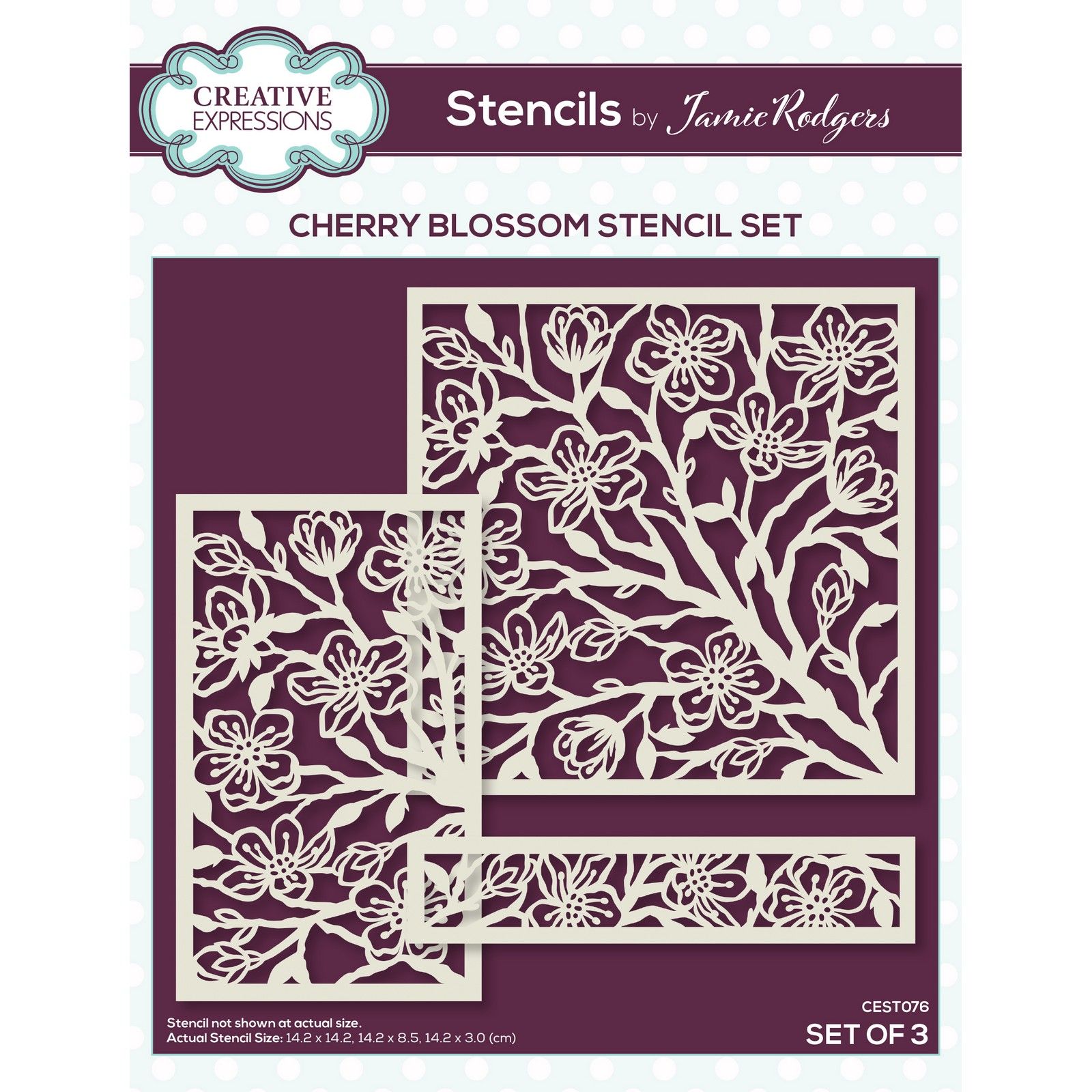 Creative Expressions • Stencil Set Cherry Blossom