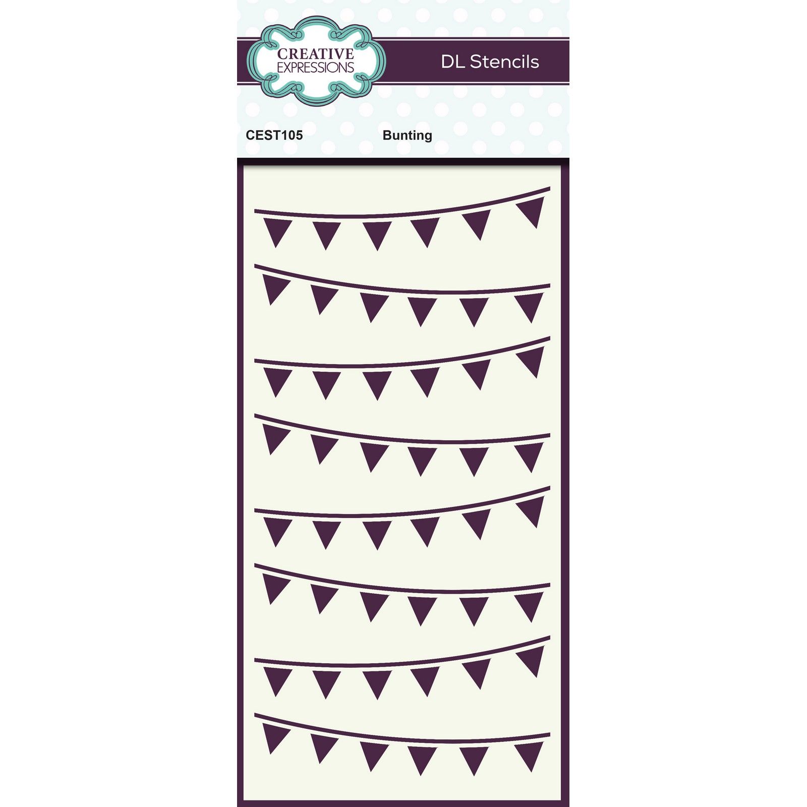 Creative Expressions • DL Stencil Bunting