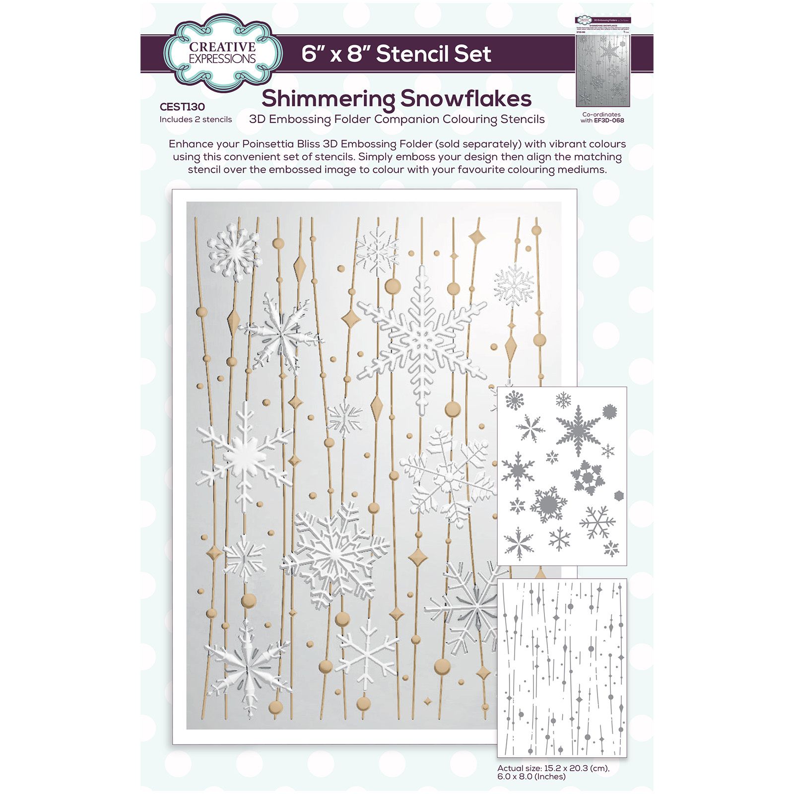 Vaessen Creative • Embossing Folder Snow Flake