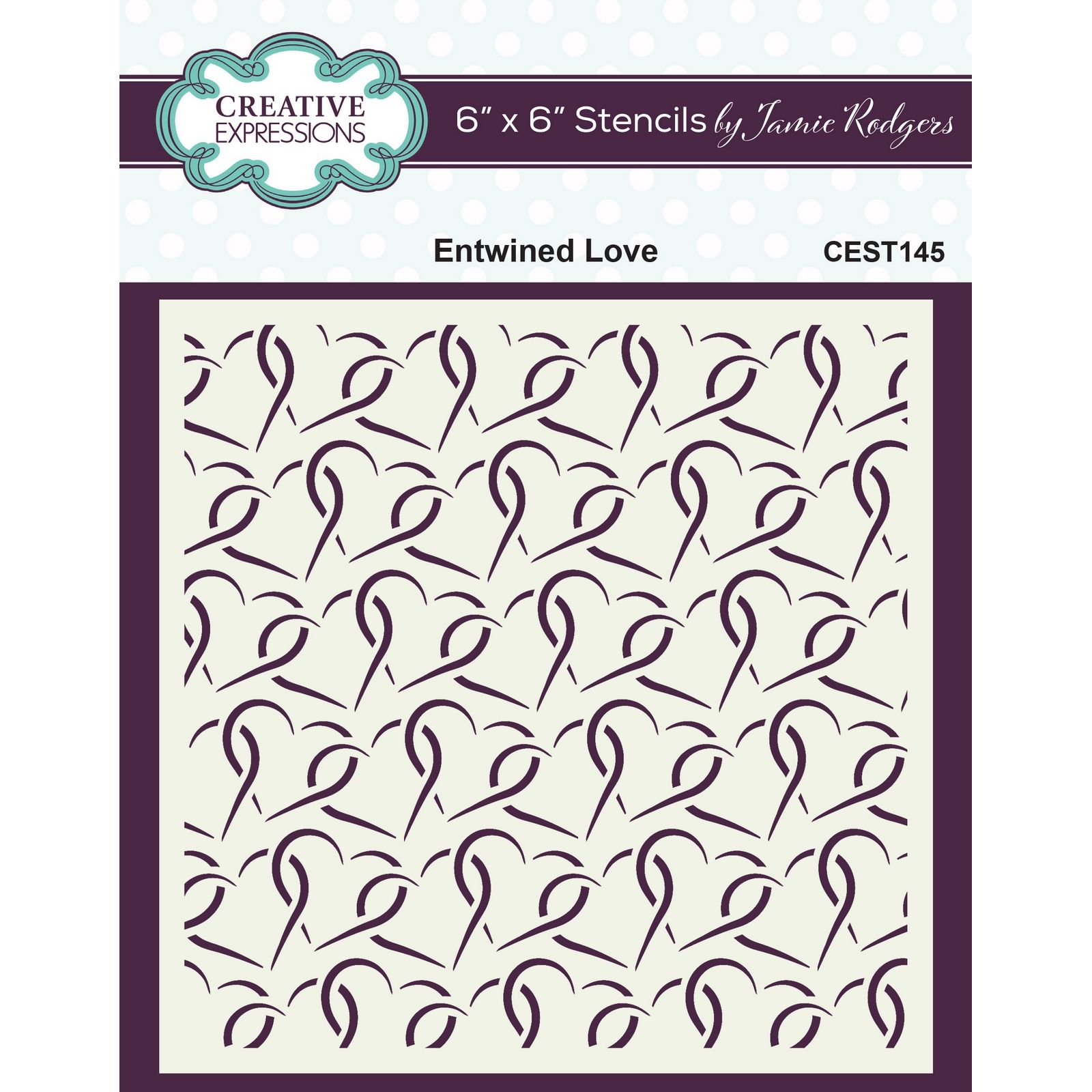 Creative Expressions • Stencil Entwined Love