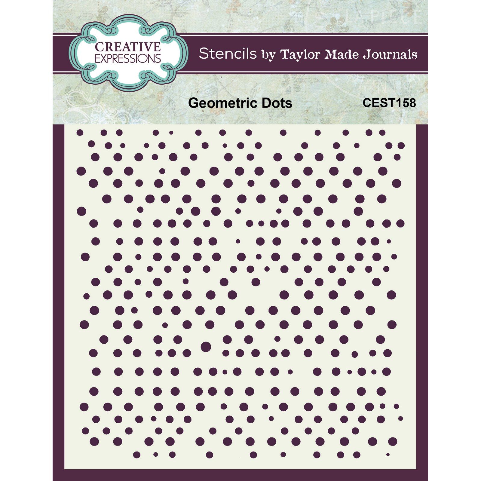 Creative Expressions • Stencil Geometric Dots