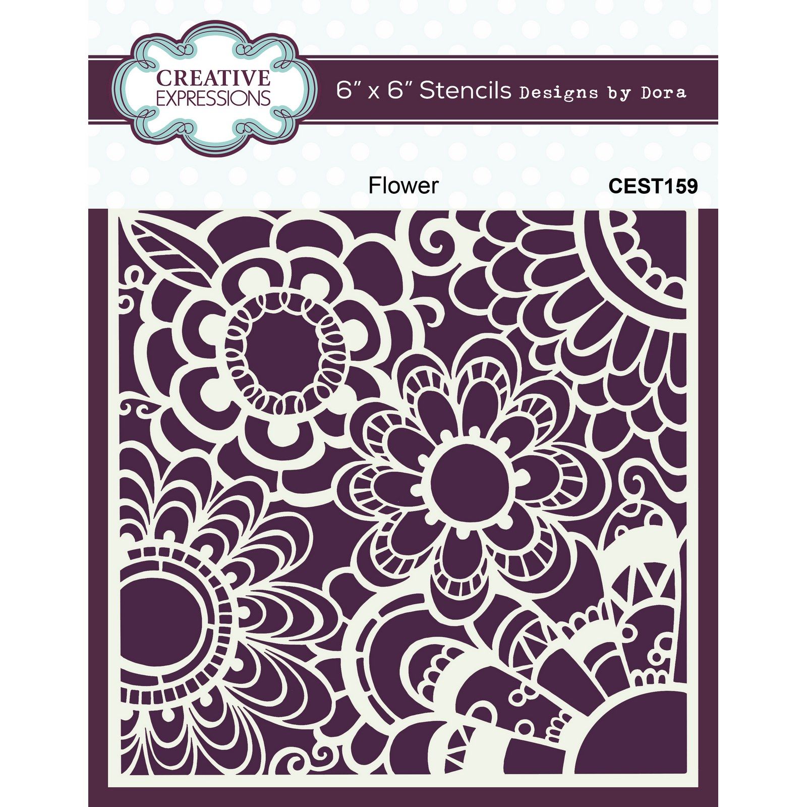 Creative Expressions • Stencil Flower