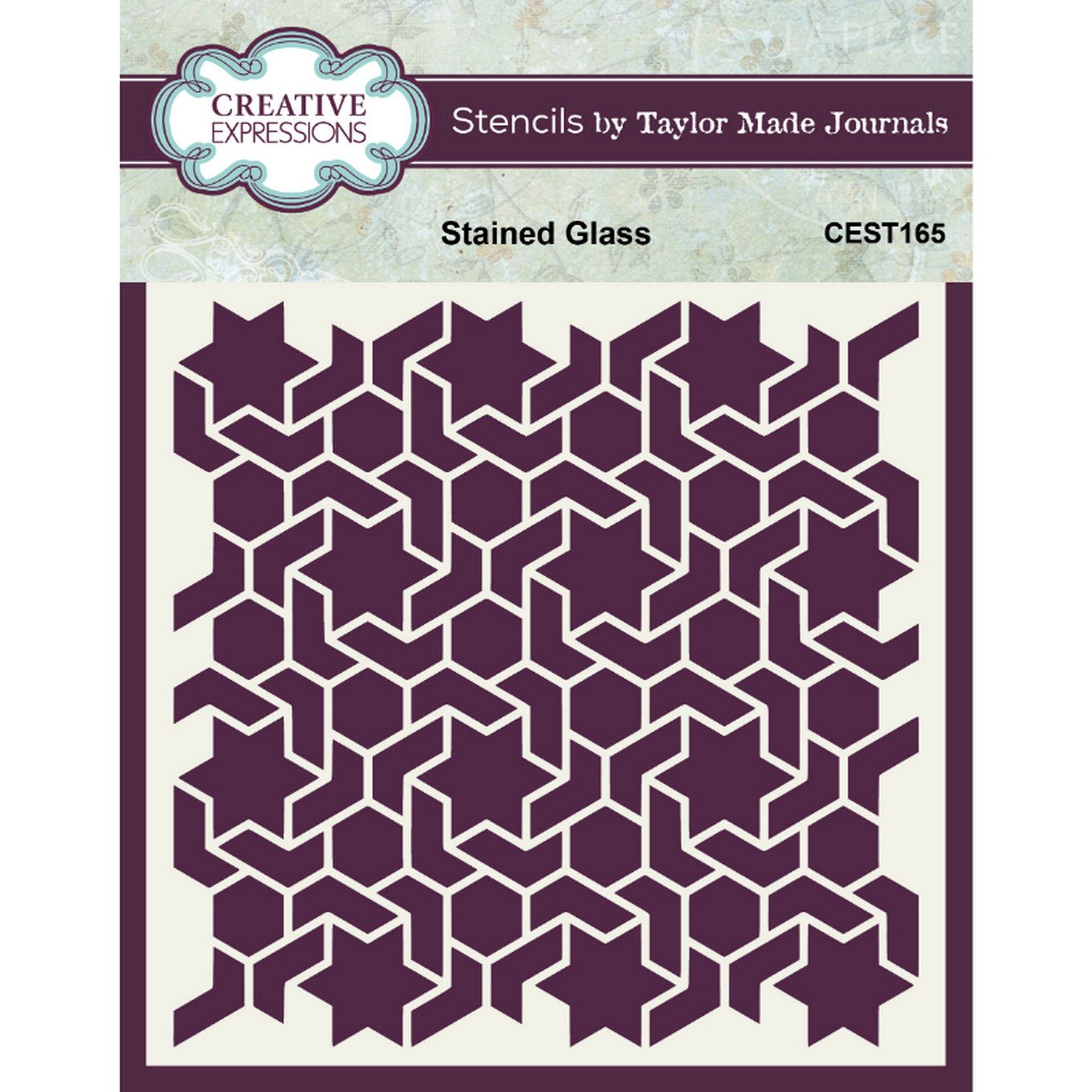 Creative Expressions • Taylor Made Journals Stencil Stained Glass