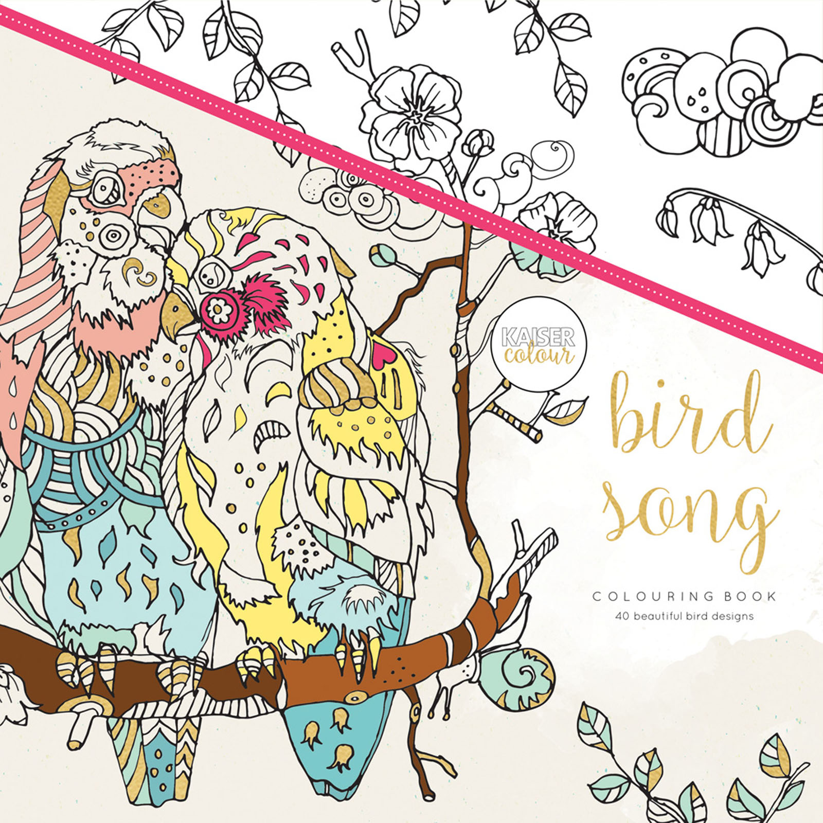 Kaisercraft • Colouring book 25x25cm bird song