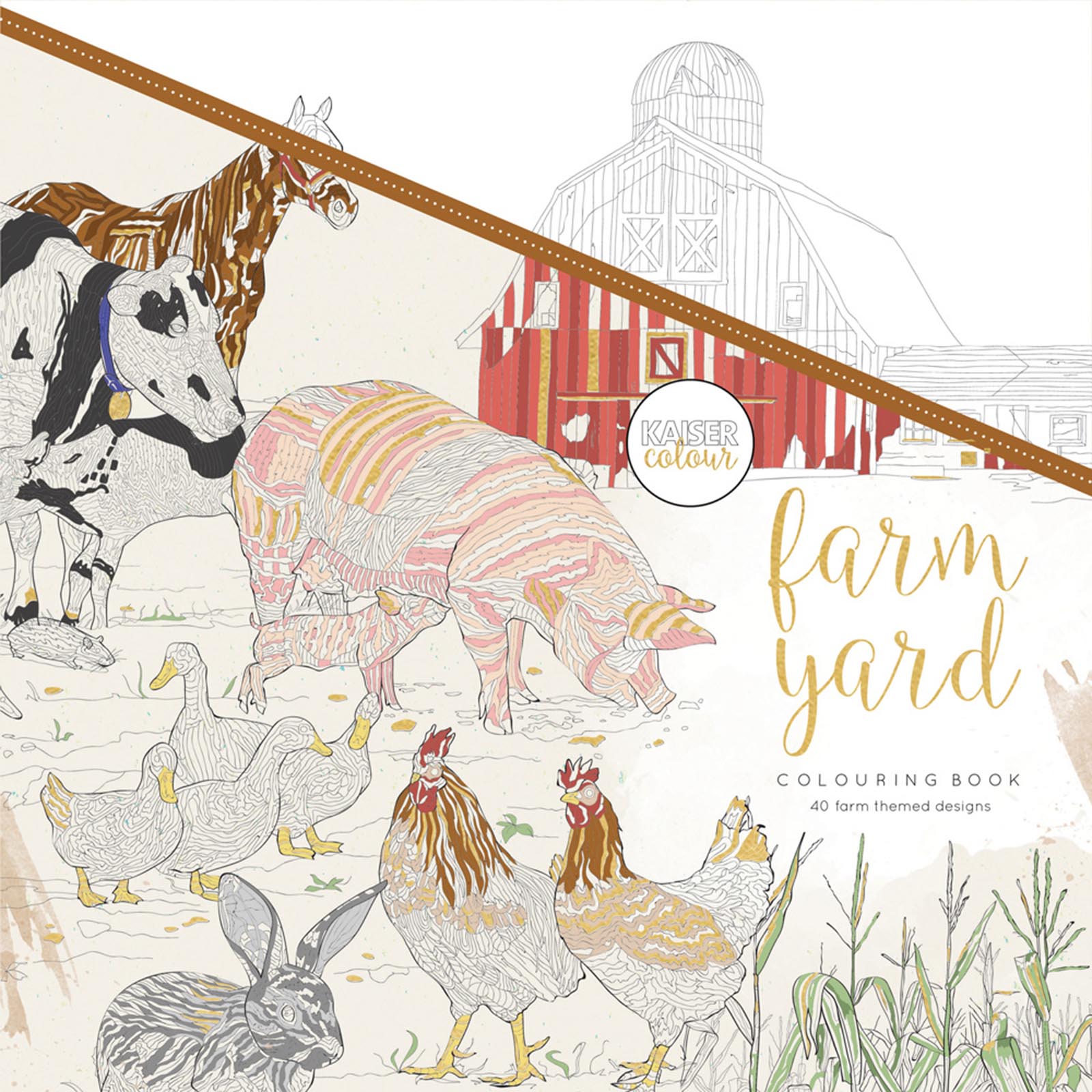 Kaisercraft • Colouring Book 25X25Cm Farm Yard