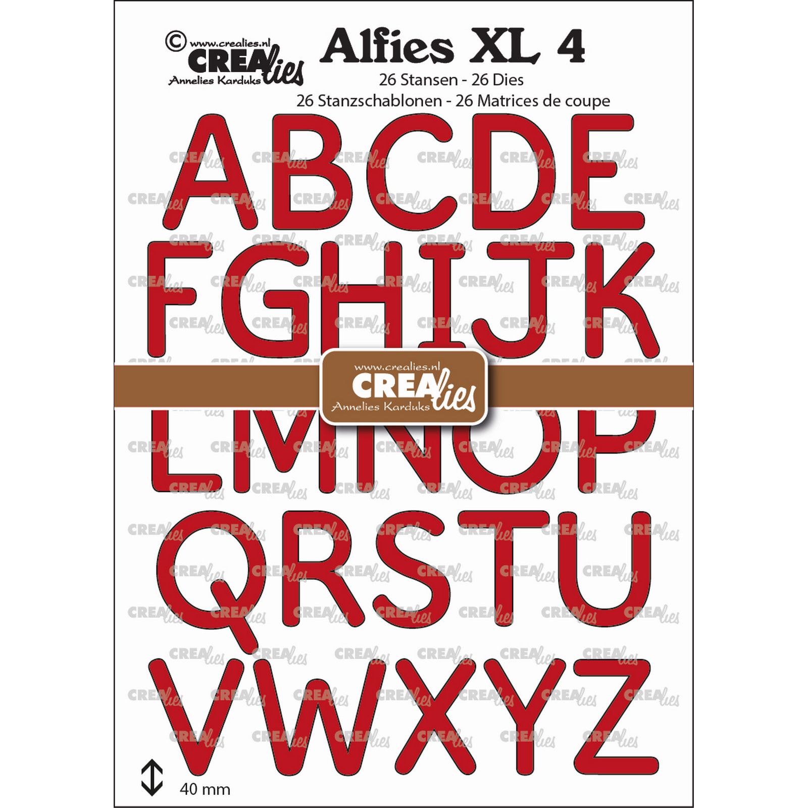 Crealies • Alfies XL Cutting Dies No. 04 Capitals