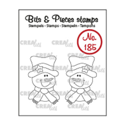 Crealies • Bits & Pieces sello No.185 Snowman 2pcs