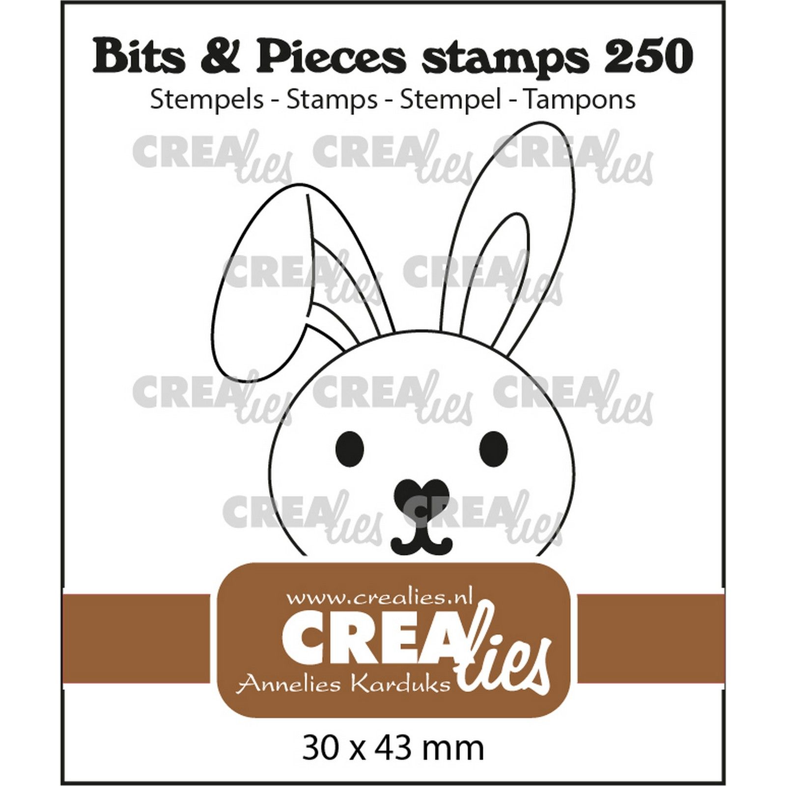 Crealies • Bits & Pieces Tampon Bunny