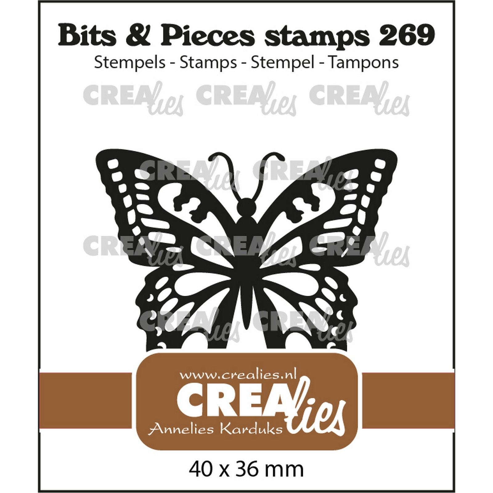 Crealies • Bits & Pieces Stamps Swallowtail Butterfly