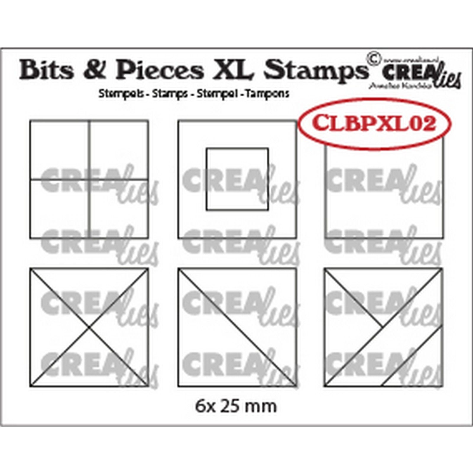 Crealies • Bits & Pieces XL stamps Squares  