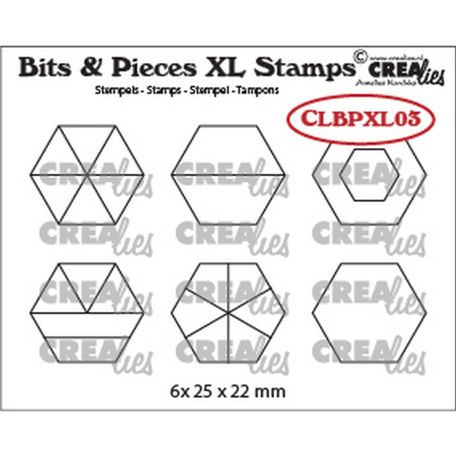 Crealies • Bits & Pieces XL stamps Hexagons