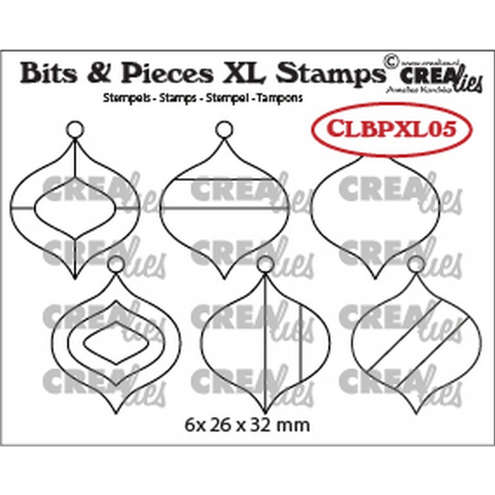 Crealies • Bits & Pieces XL stempels Kerstballen